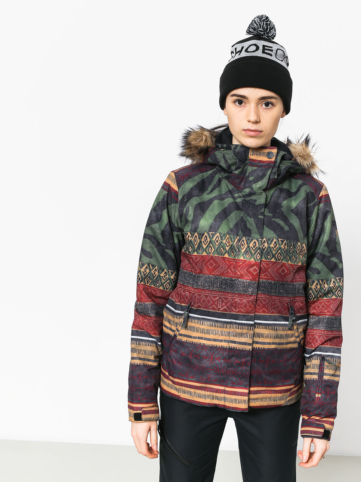 Dámska Snowboardová bunda Roxy Jet Ski Se (wild ethnic)