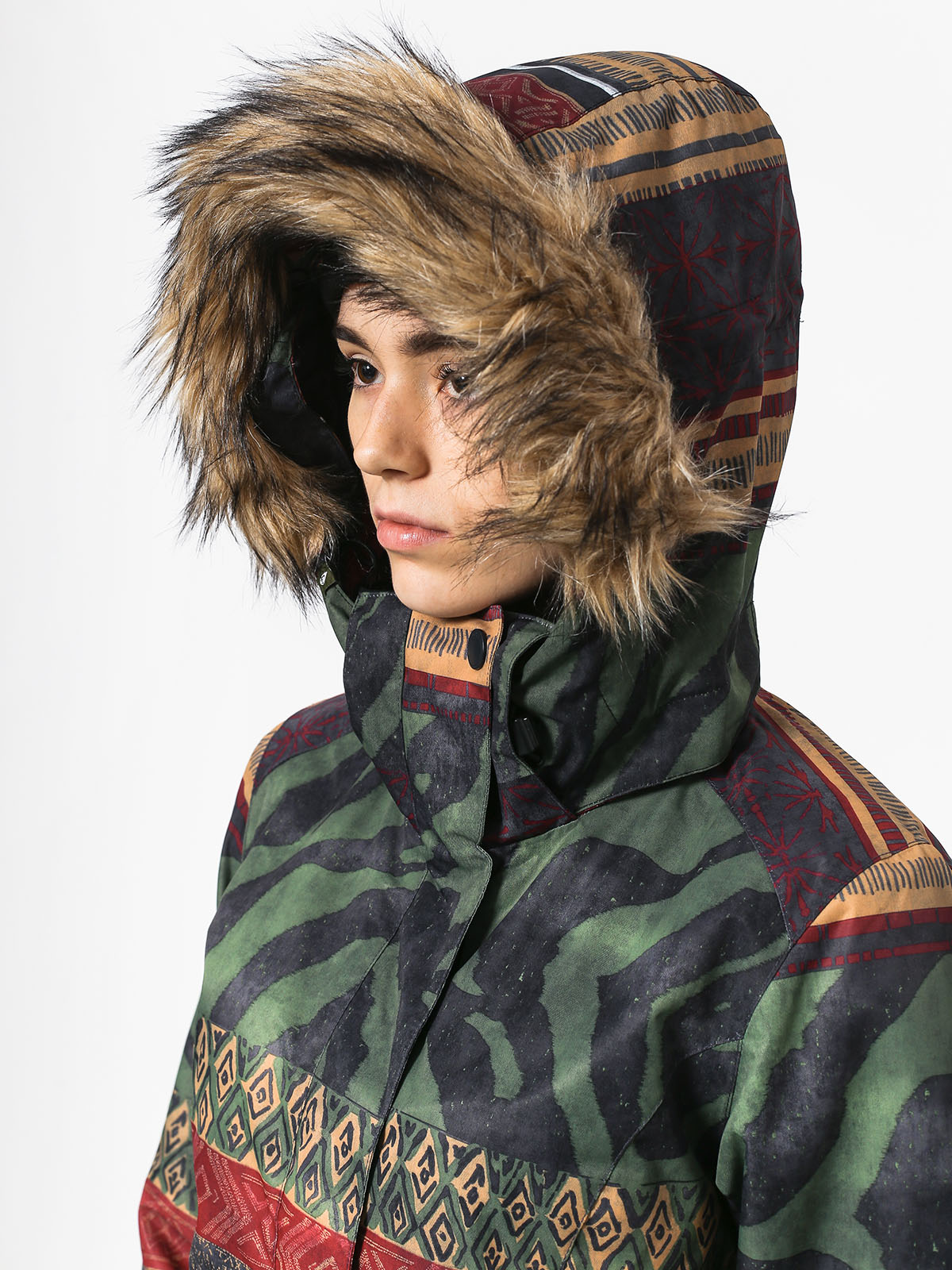 Dámska Snowboardová bunda Roxy Jet Ski Se (wild ethnic)