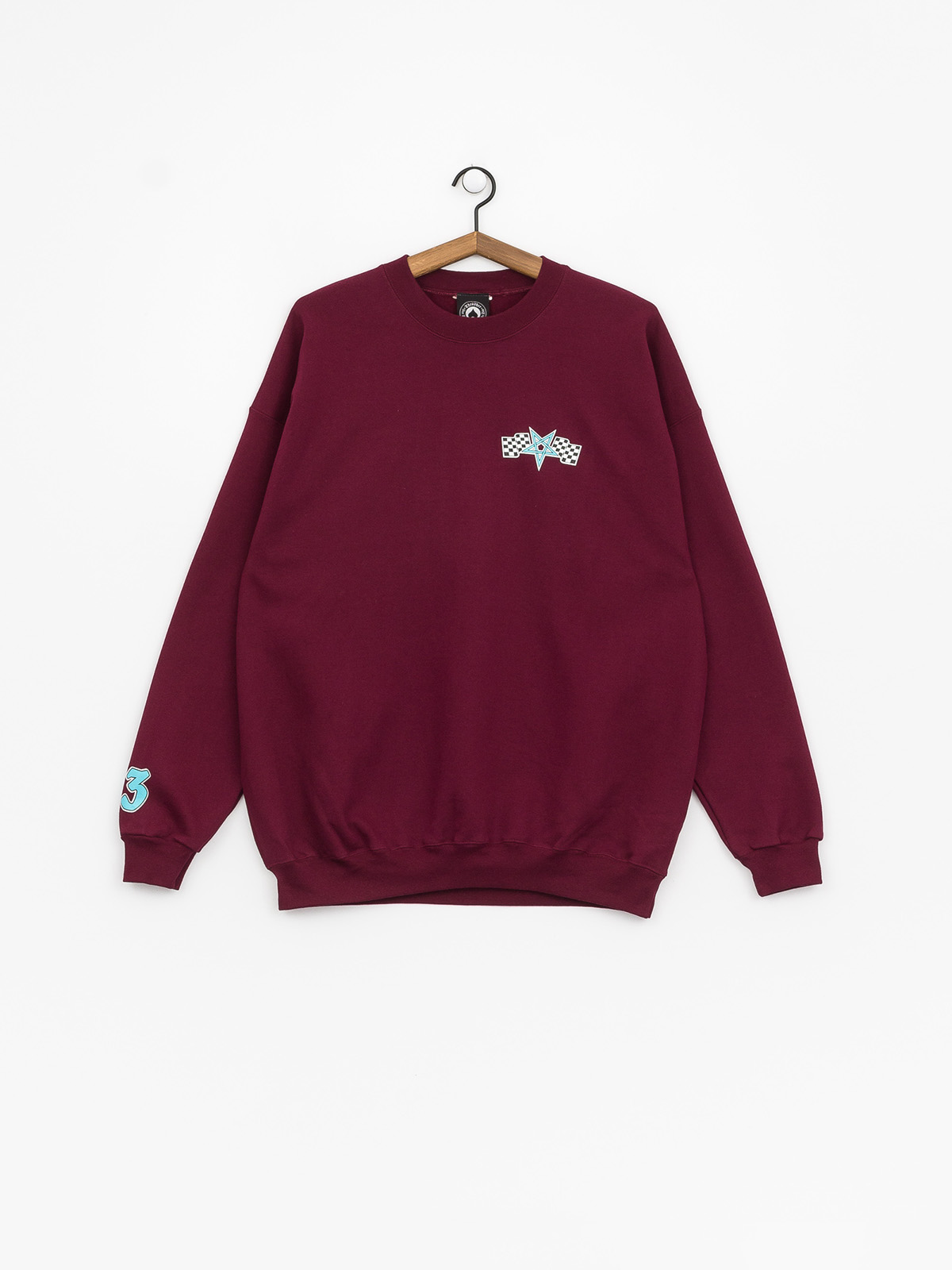Mikina Thrasher Racing Crew (maroon)