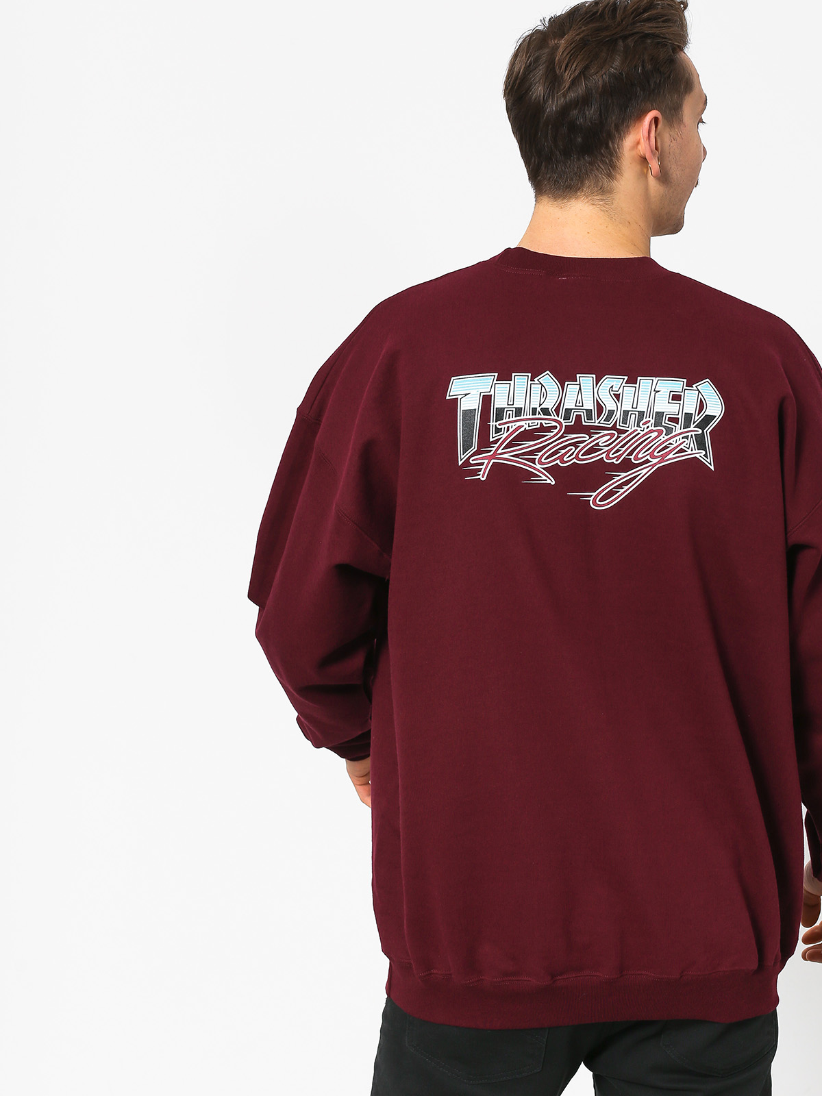 Mikina Thrasher Racing Crew (maroon)