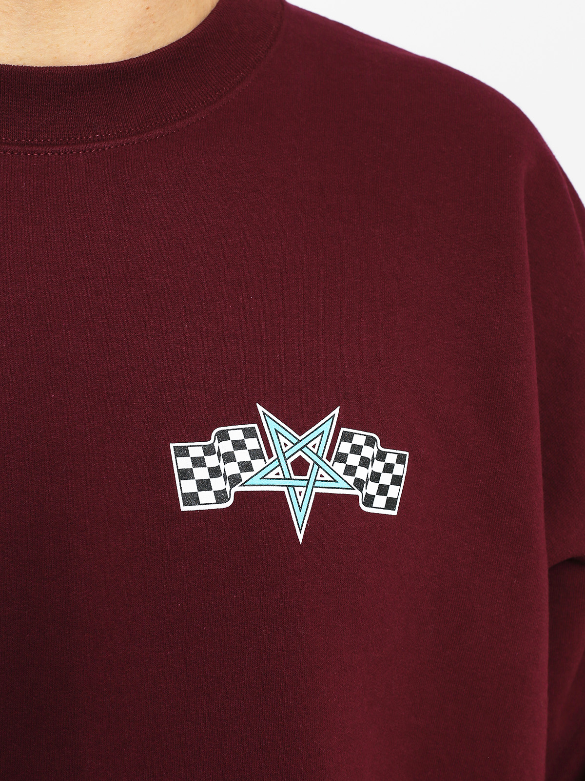 Mikina Thrasher Racing Crew (maroon)