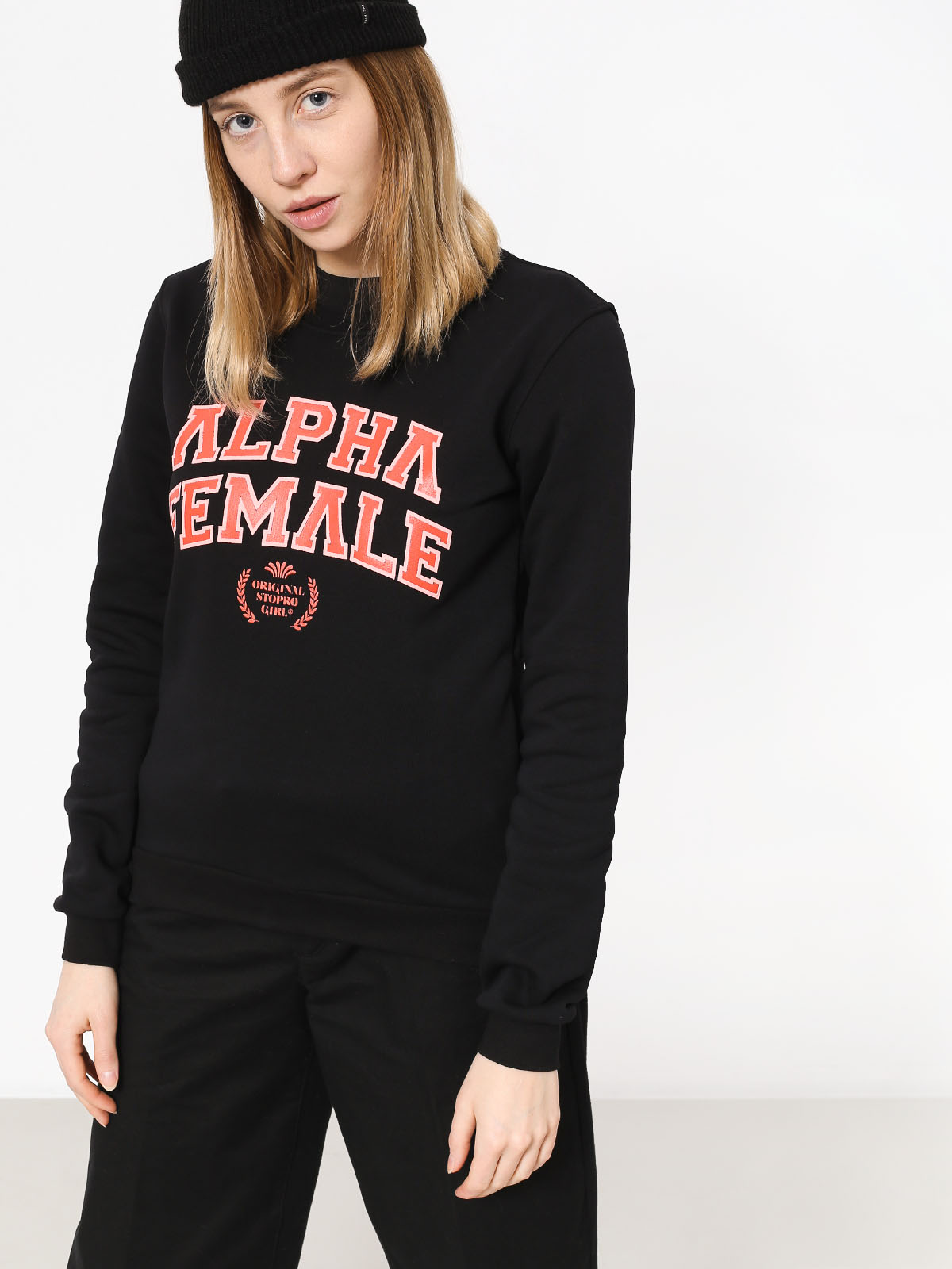 Mikina Stoprocent Alpha Wmn (black)