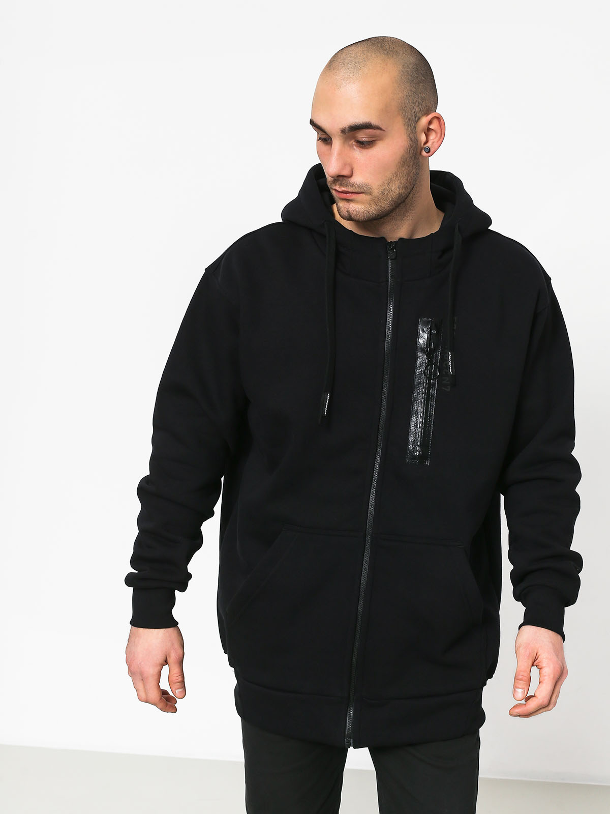 Mikina s kapucňou Stoprocent Backspin ZHD (black)