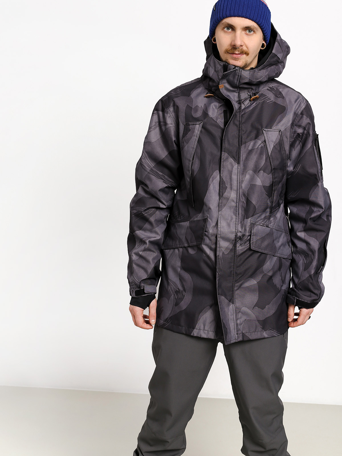 Snowboardová bunda ThirtyTwo Deep Creek (black/camo)