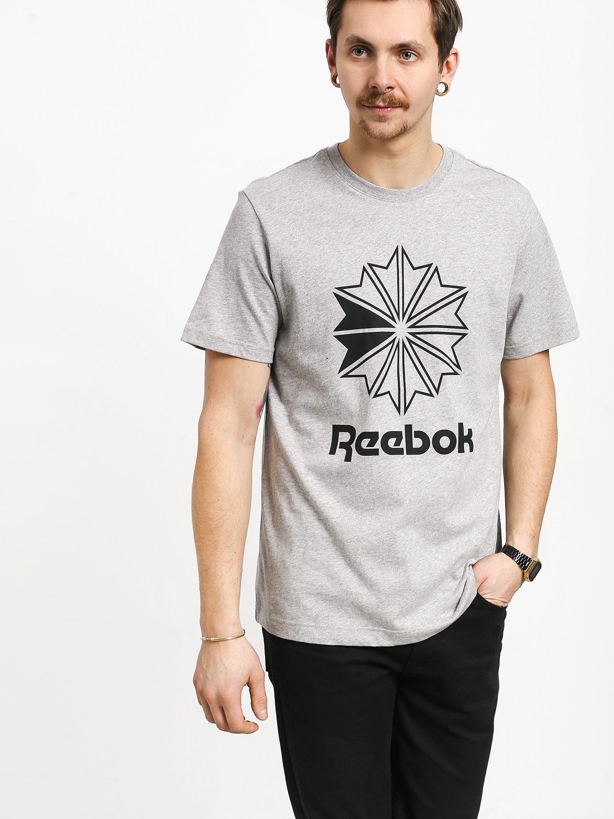 Tričko Reebok Cl Big Logo (mgreyh)