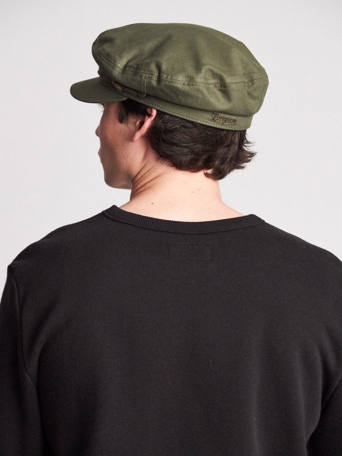 Klobúk so šiltom Brixton Bosmanka Fiddler ZD (military olive)