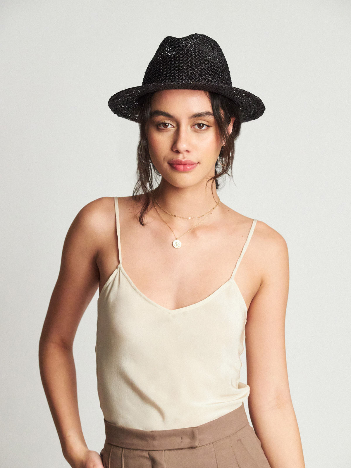 Klobúk Brixton Dunns Fedora Wmn (black)