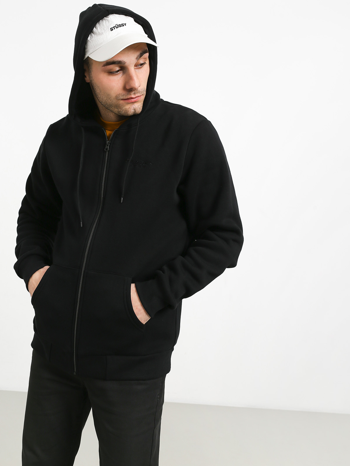 Mikina s kapucňou Turbokolor Tiger Alert ZHD (black)