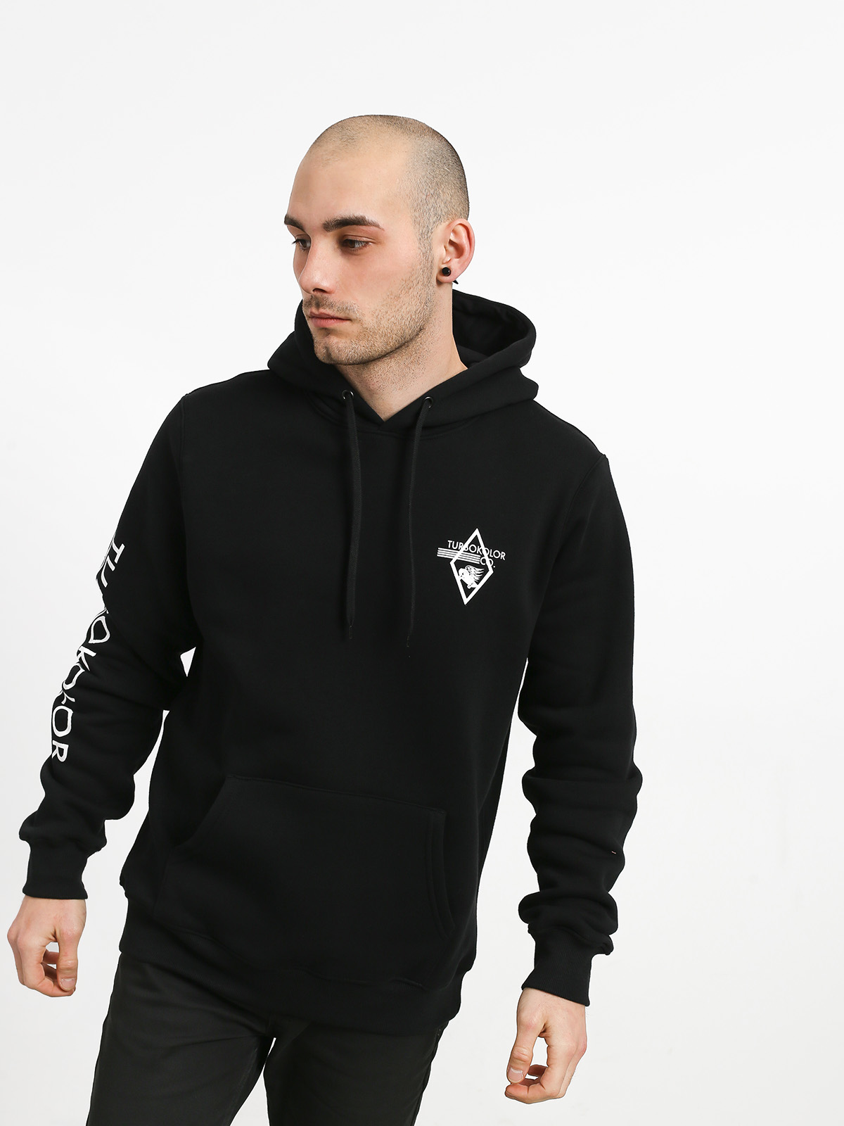 Mikina s kapucňou Turbokolor Speed HD (black)