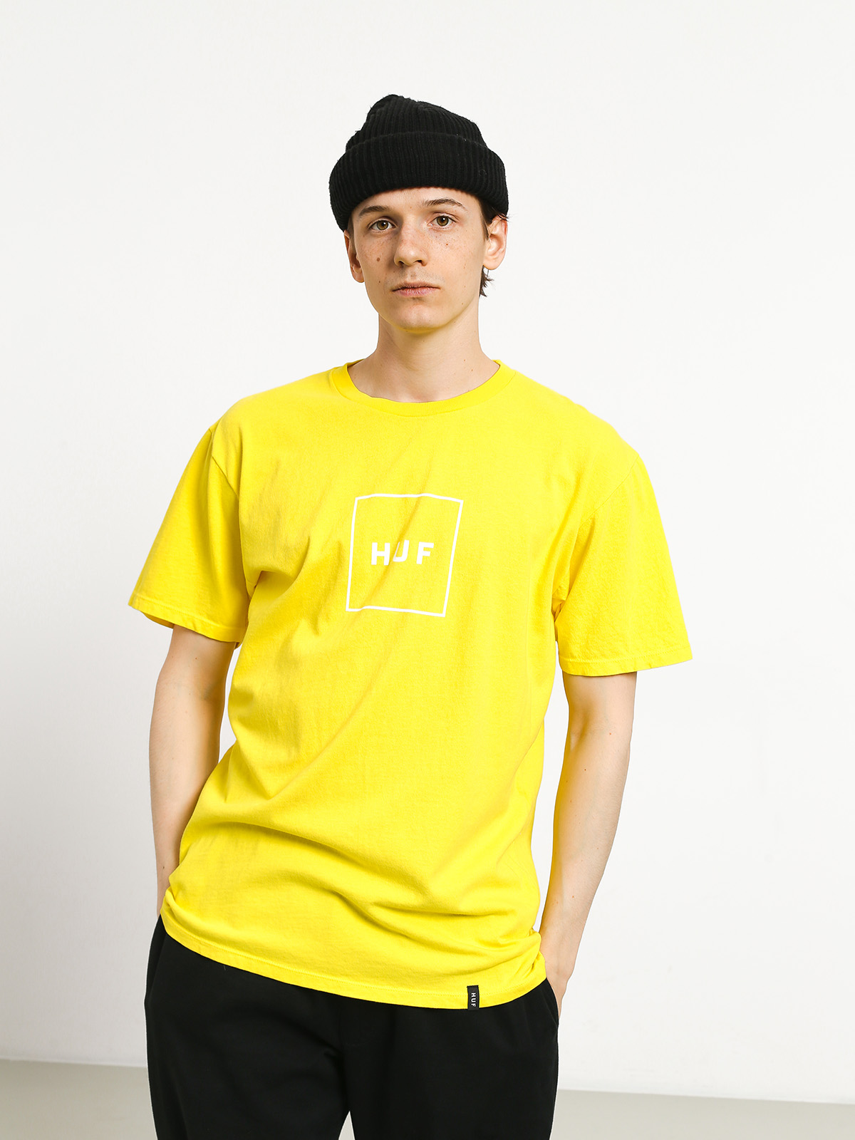 Tričko HUF Essentials Box Logo (aurora yellow)
