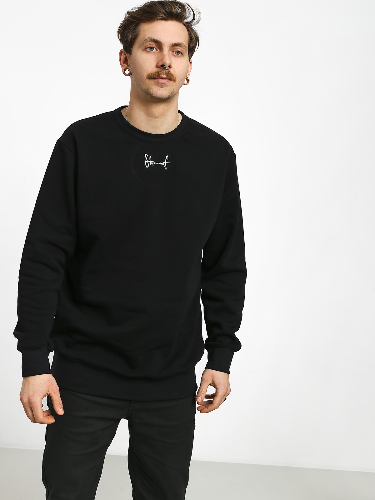 Mikina Stoprocent Small Tag (black)