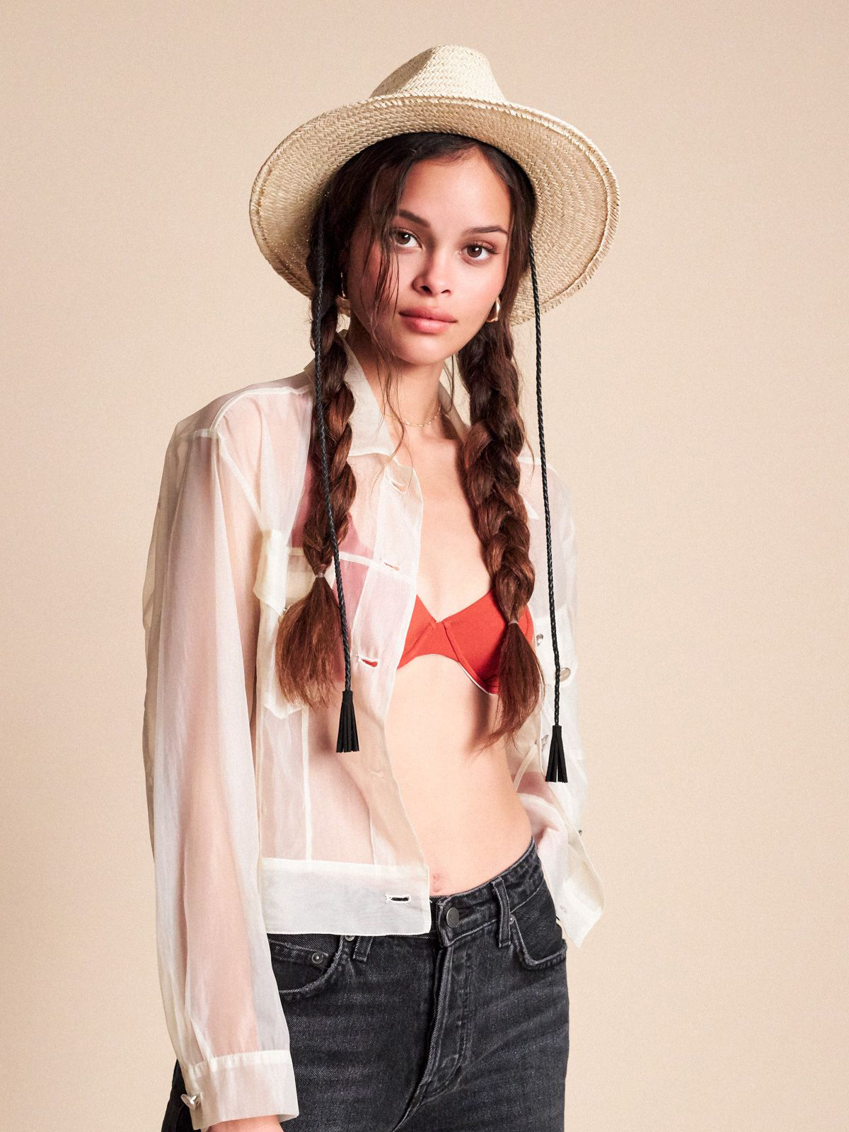 Klobúk Brixton Layover Fedora Wmn (light tan)