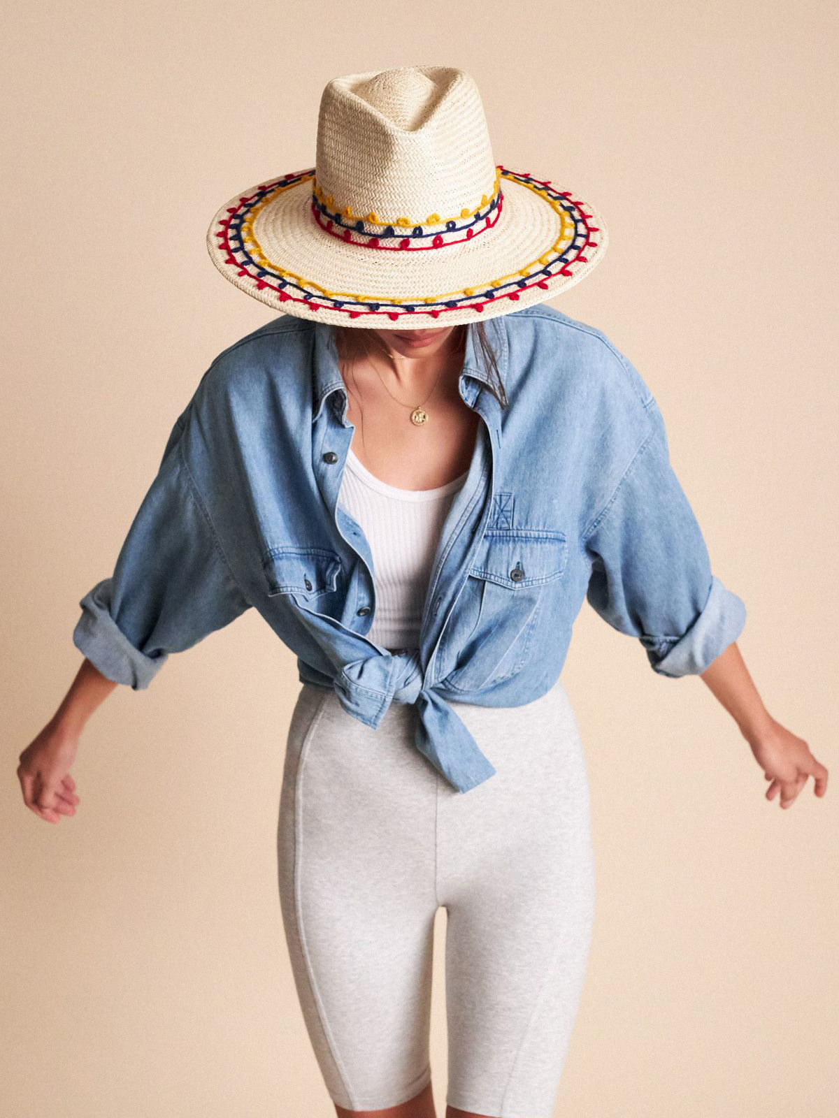 Klobúk Brixton Joanna Emb Hat Wmn (tan mix)