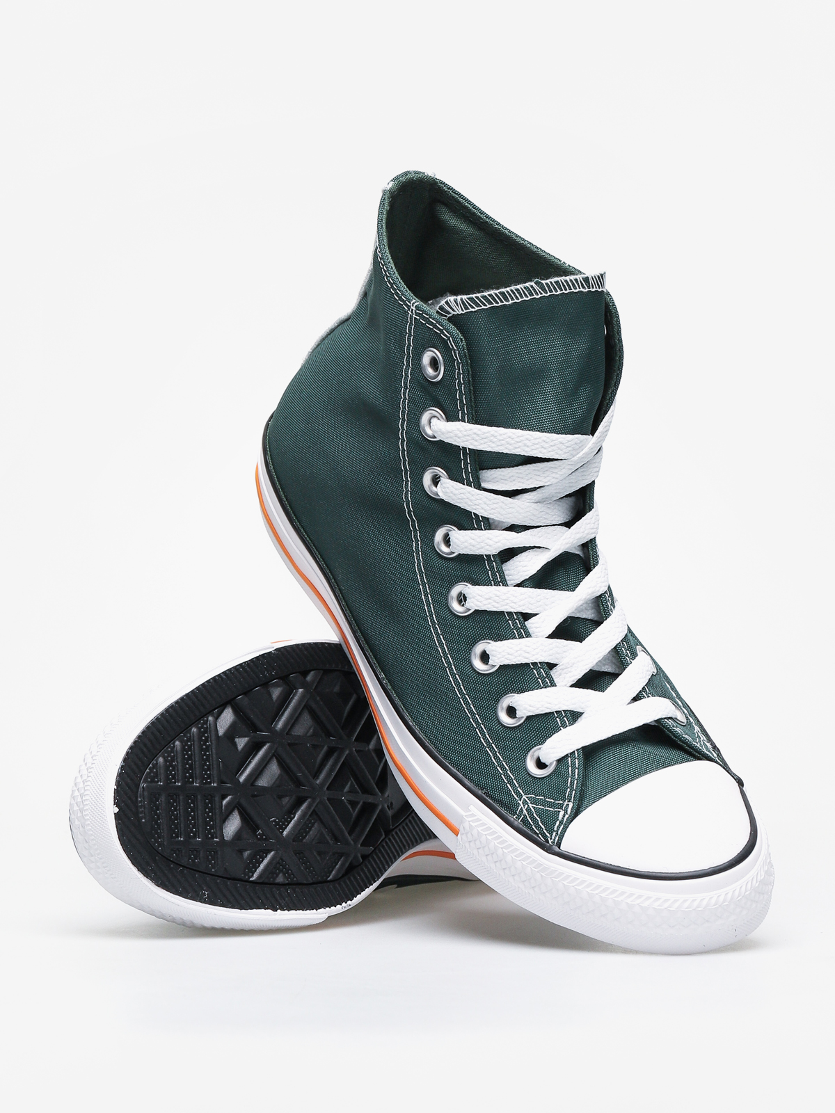 Tenisky Converse Chuck Taylor All Star Hi zelena fir orange rind wh