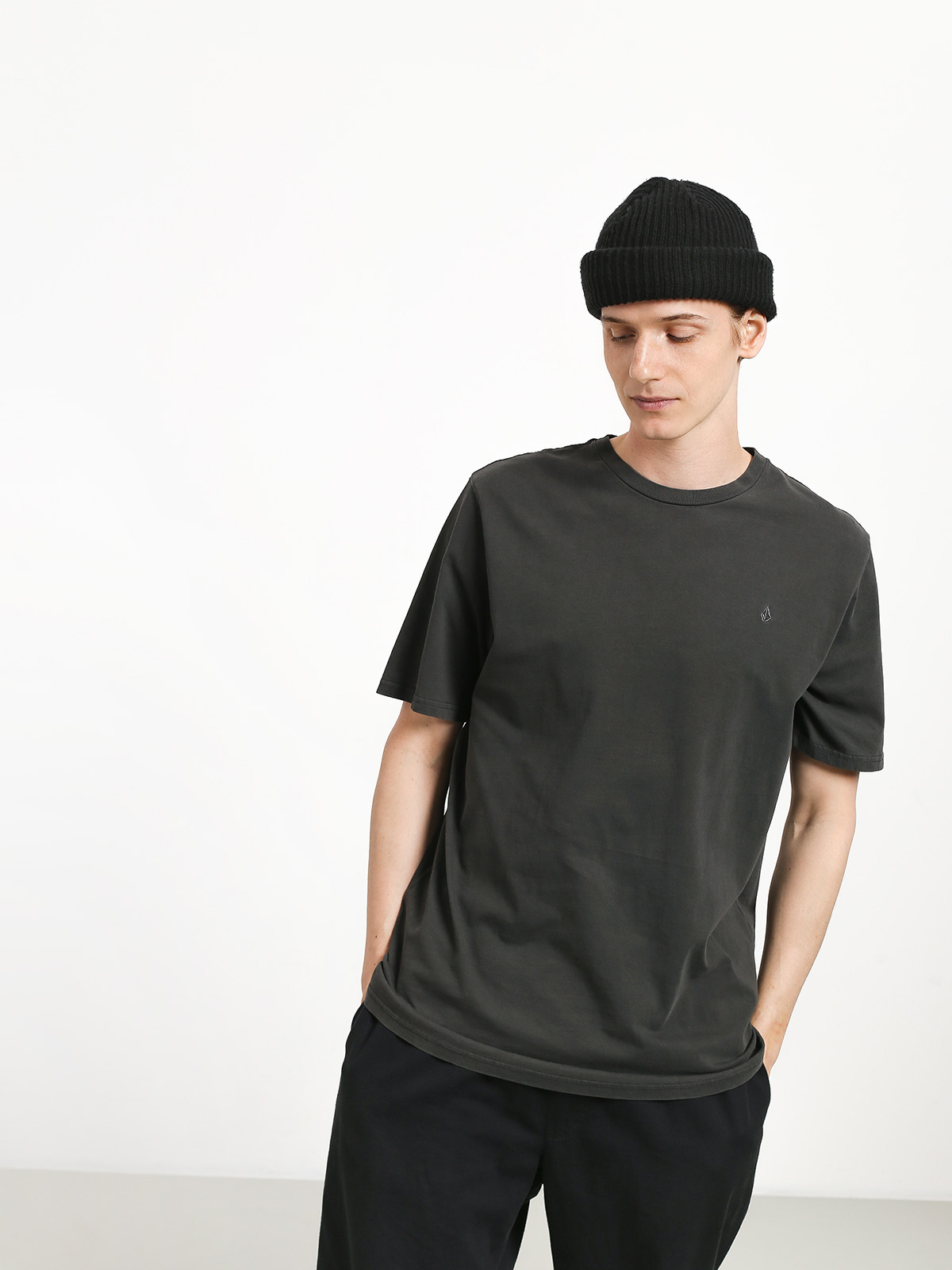 Tričko Volcom Solid Stone Emb (blk)