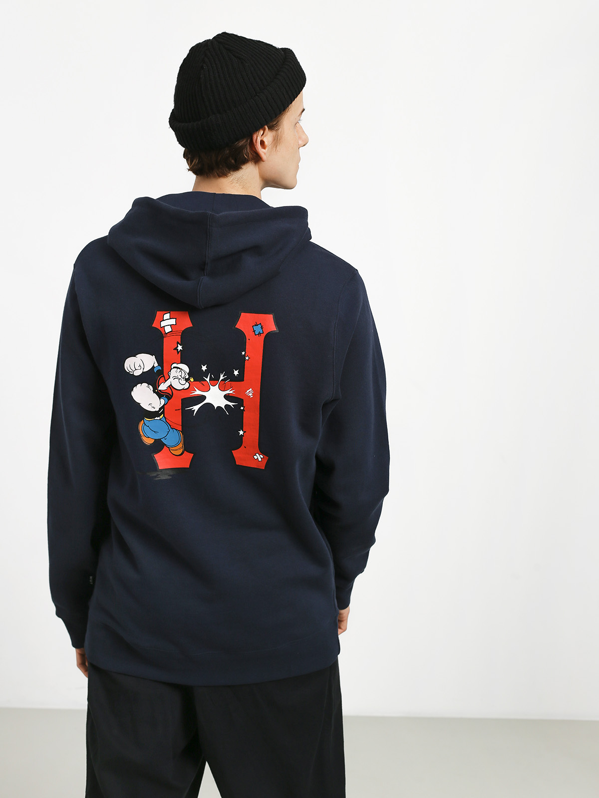 Mikina s kapucňou HUF Popeye Skates HD (navy)