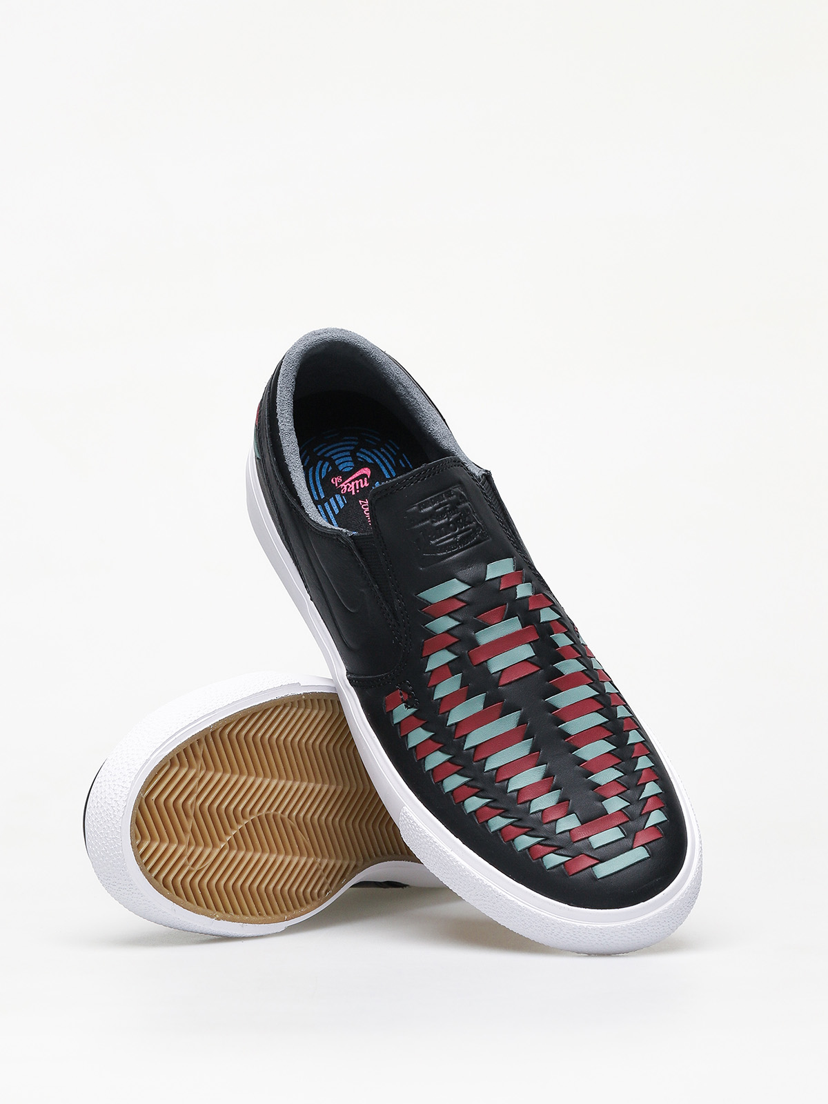 Topánky Nike SB Zoom Janoski Slip Rm Crafted (black/black bicoastal team red)