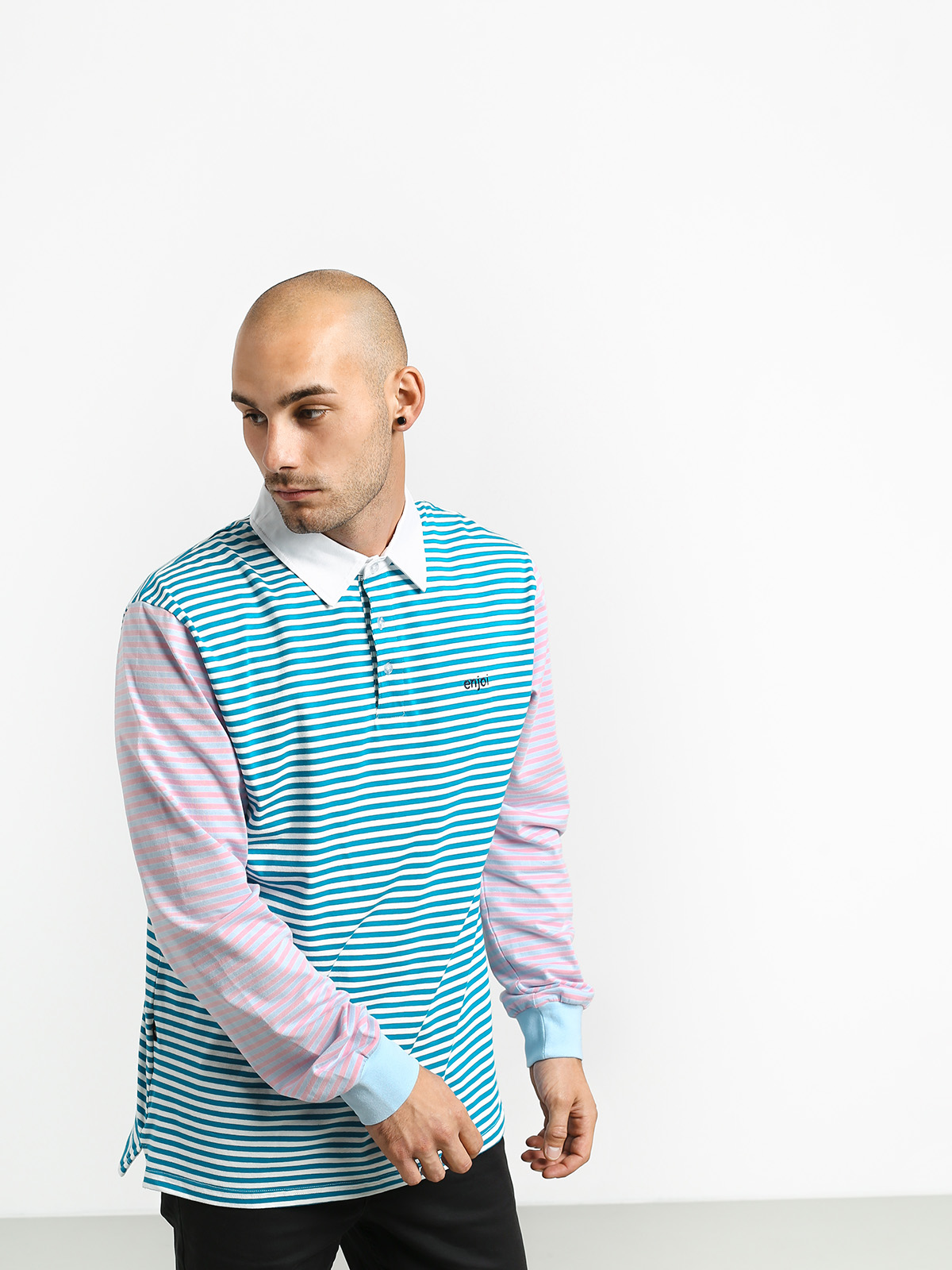 Polo tričko Enjoi Confused Stripes (pastel)