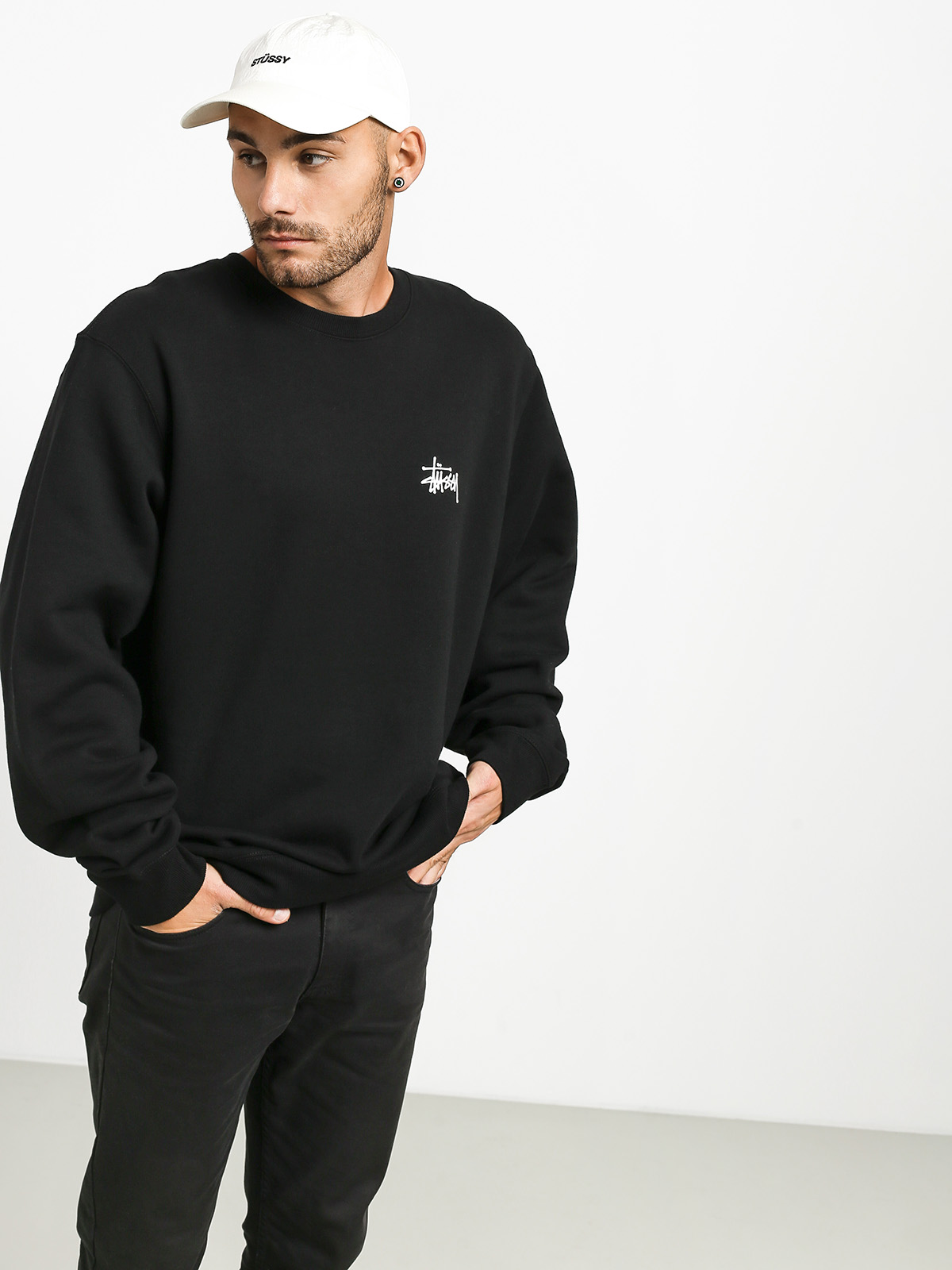 Mikina stussy basic ierna black 
