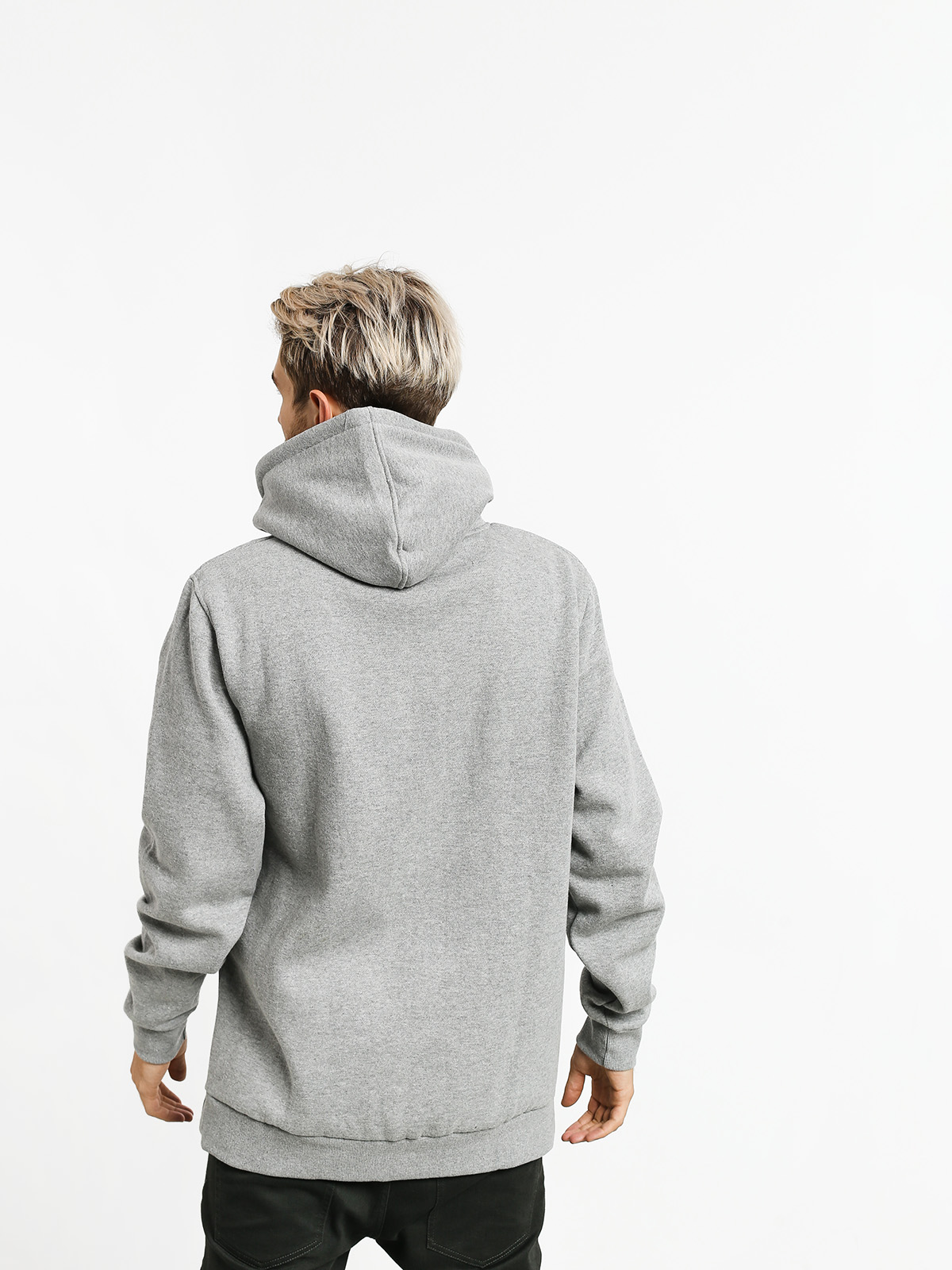 Mikina s kapucňou Supra Above HD (heather grey/grid)