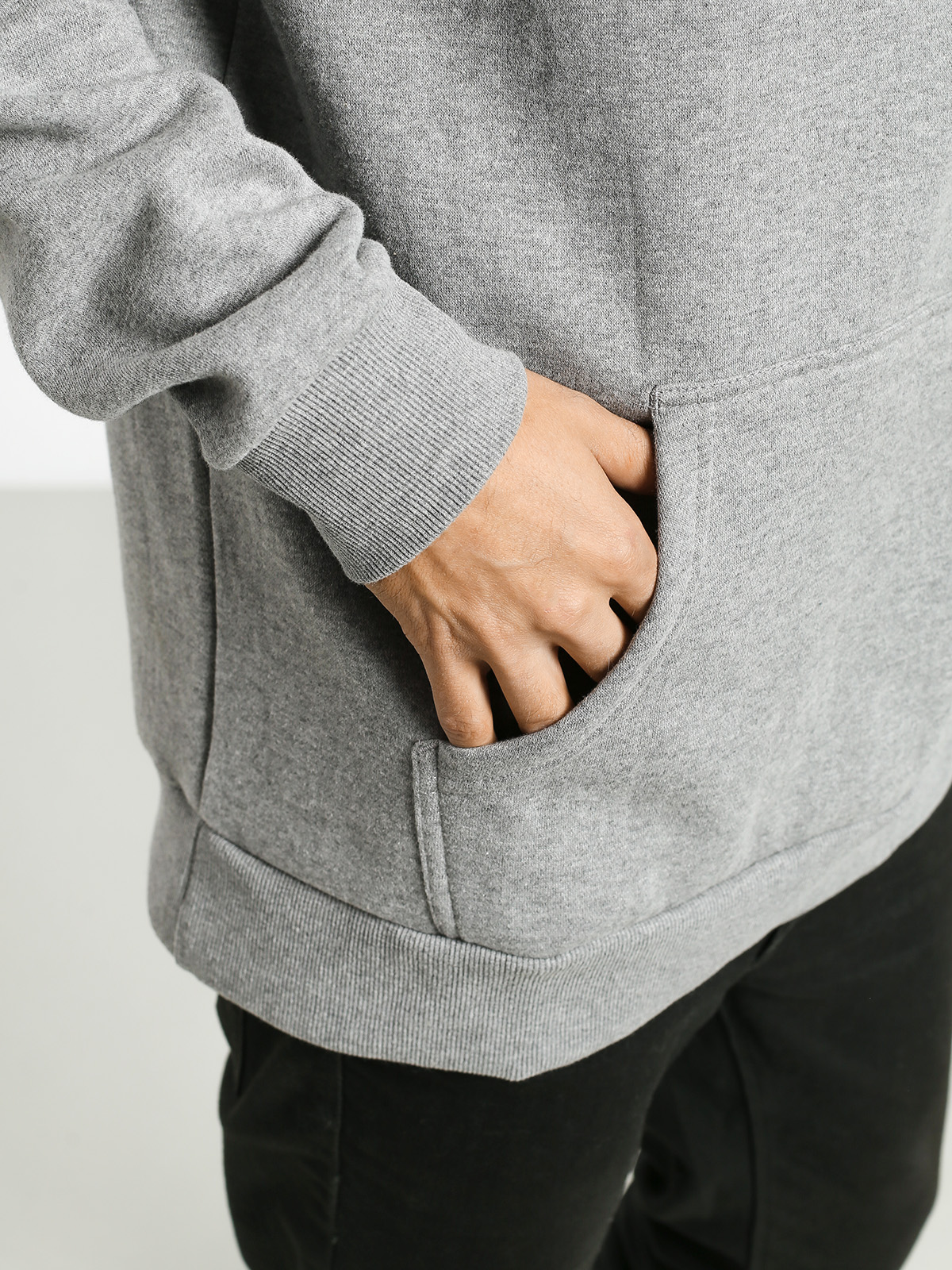 Mikina s kapucňou Supra Above HD (heather grey/grid)