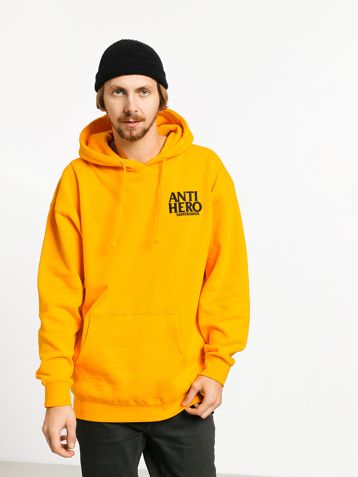 Mikina s kapucňou Antihero Lil Blackhero Emb HD (yellow)