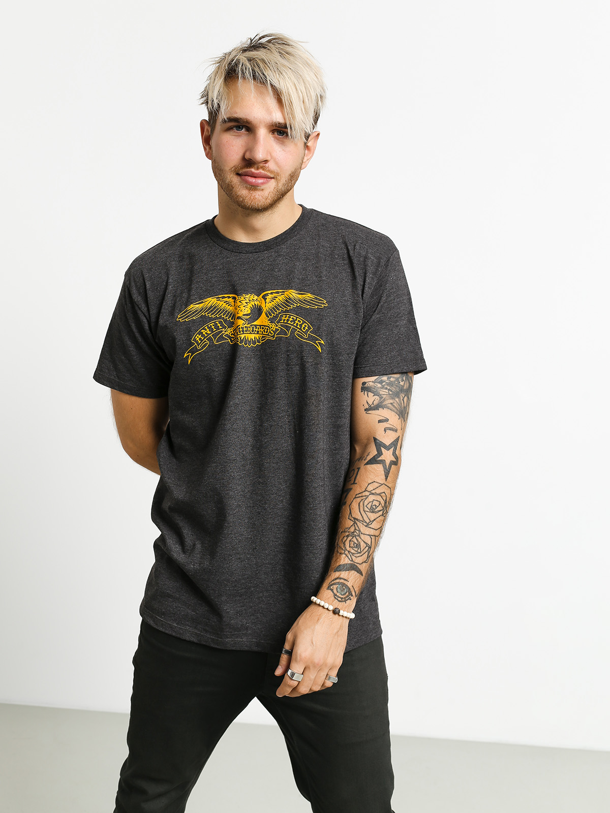 Tričko Antihero Basic Eagle (dark grey)