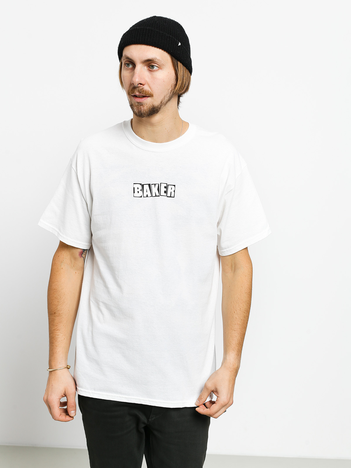 Tričko Baker Brand Logo (white)