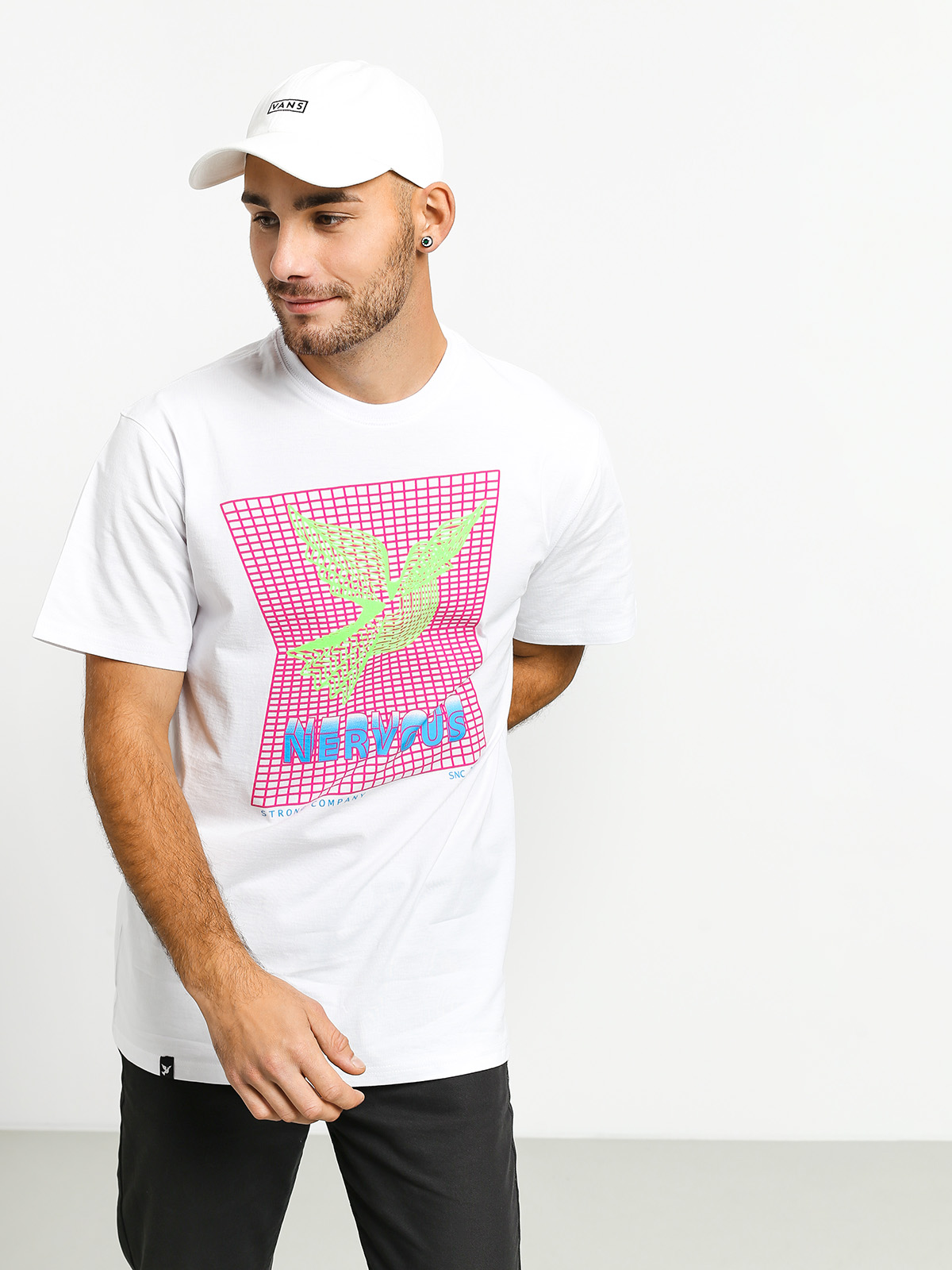 Tričko Nervous Game (white)