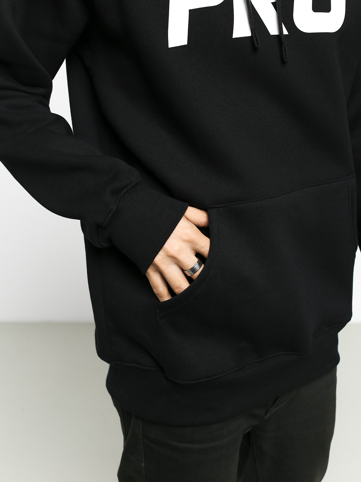 Mikina s kapucňou Prosto Separ HD (black)