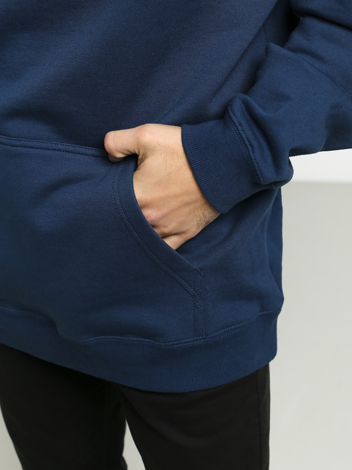 Mikina s kapucňou Stussy Basic HD (navy)