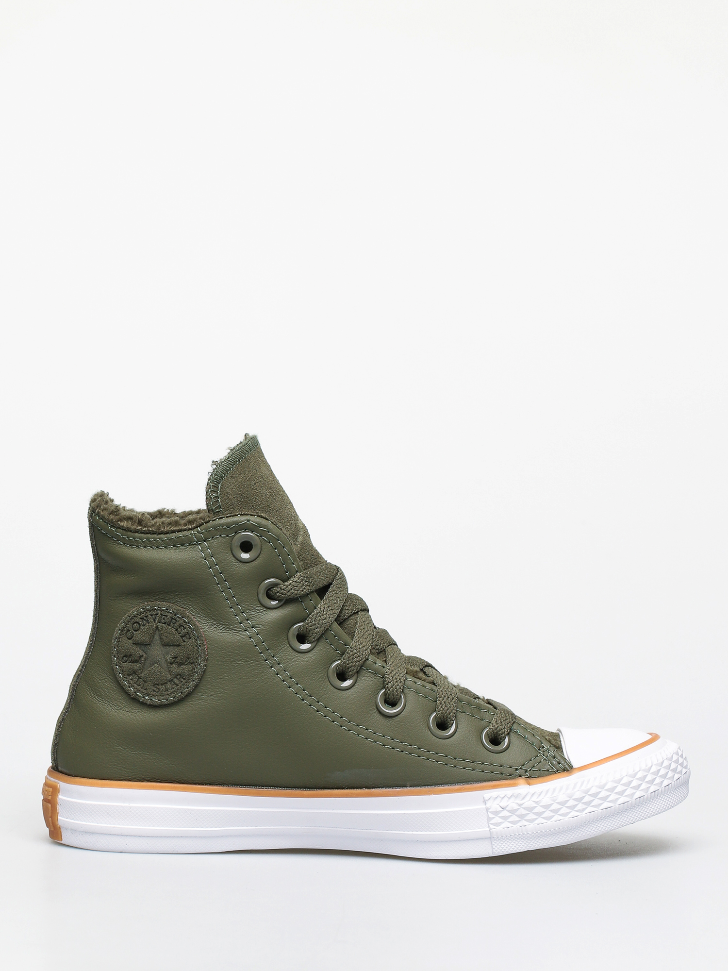 Tenisky Converse Chuck Taylor All Star Hi Faux Leather Wmn (field surplus/white/honey)