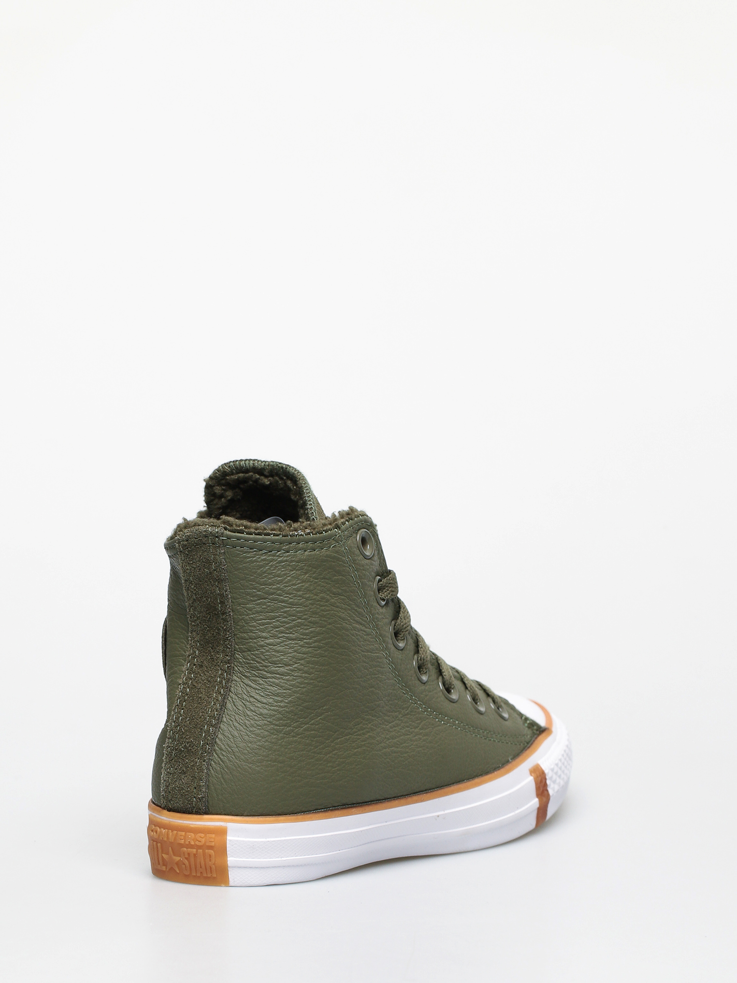 Tenisky Converse Chuck Taylor All Star Hi Faux Leather Wmn (field surplus/white/honey)