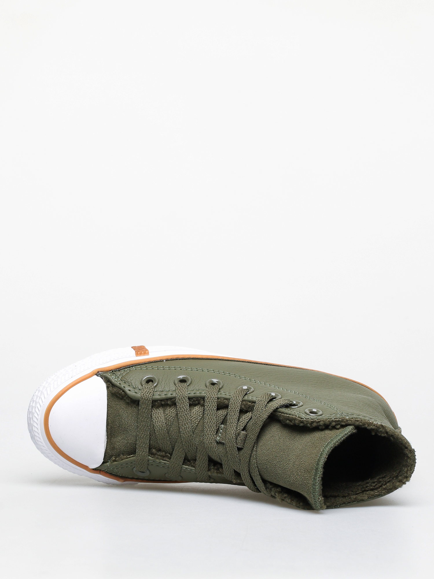 Tenisky Converse Chuck Taylor All Star Hi Faux Leather Wmn (field surplus/white/honey)