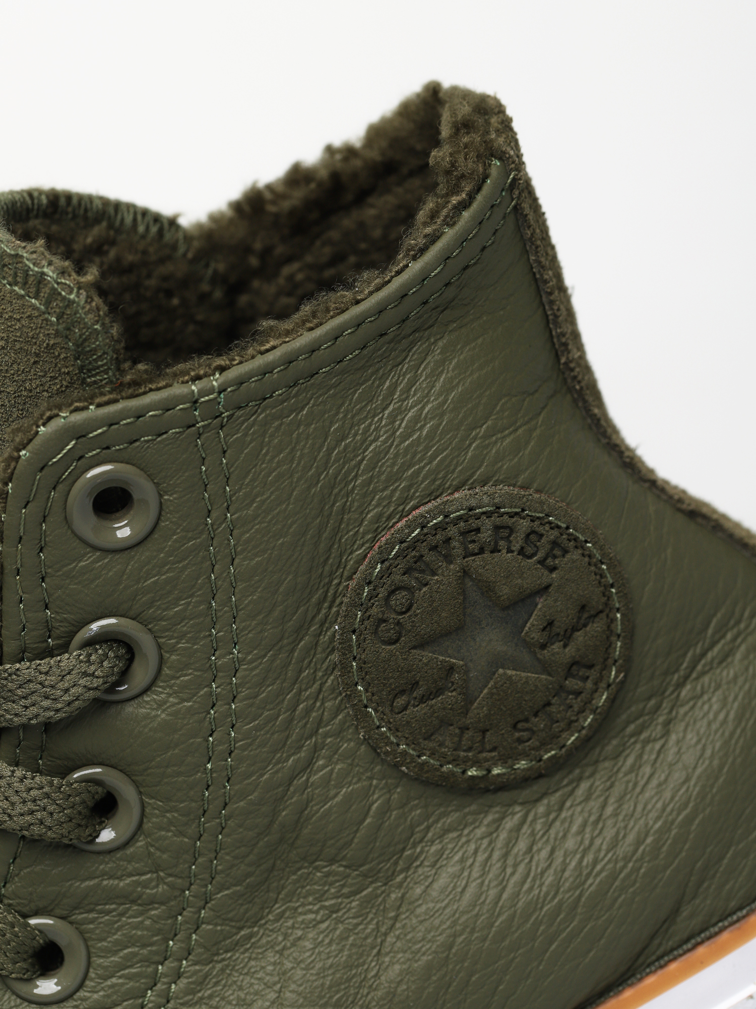 Tenisky Converse Chuck Taylor All Star Hi Faux Leather Wmn (field surplus/white/honey)