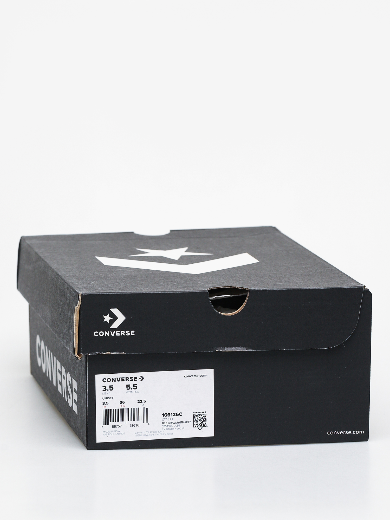 Tenisky Converse Chuck Taylor All Star Hi Faux Leather Wmn (field surplus/white/honey)