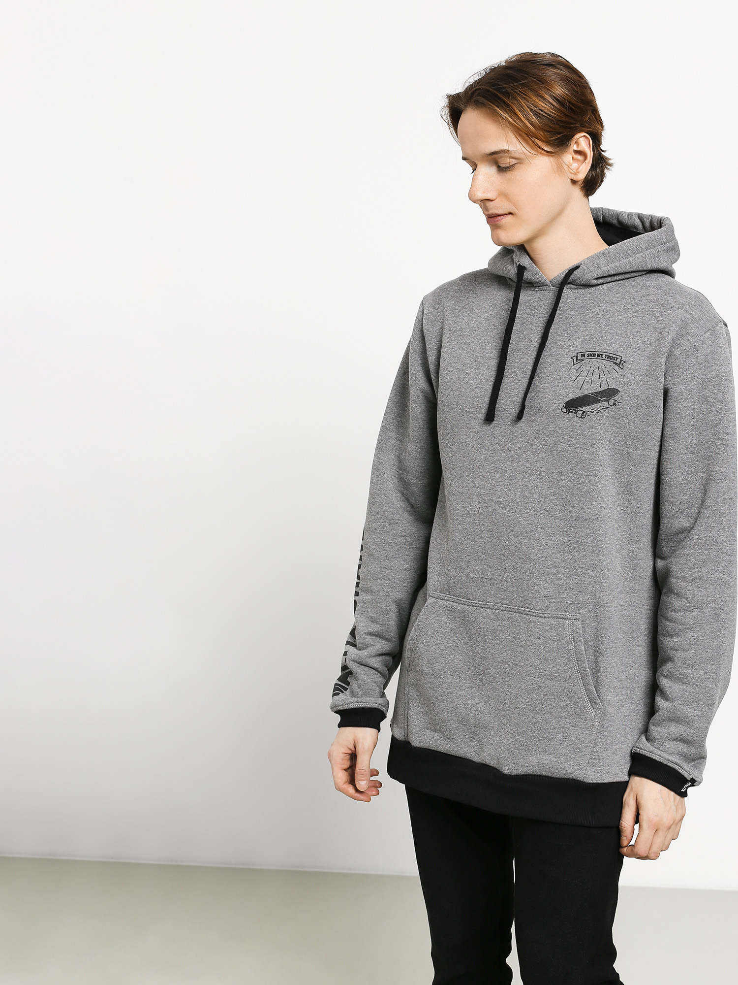 Mikina s kapucňou Malita In Skate We Trust (grey)