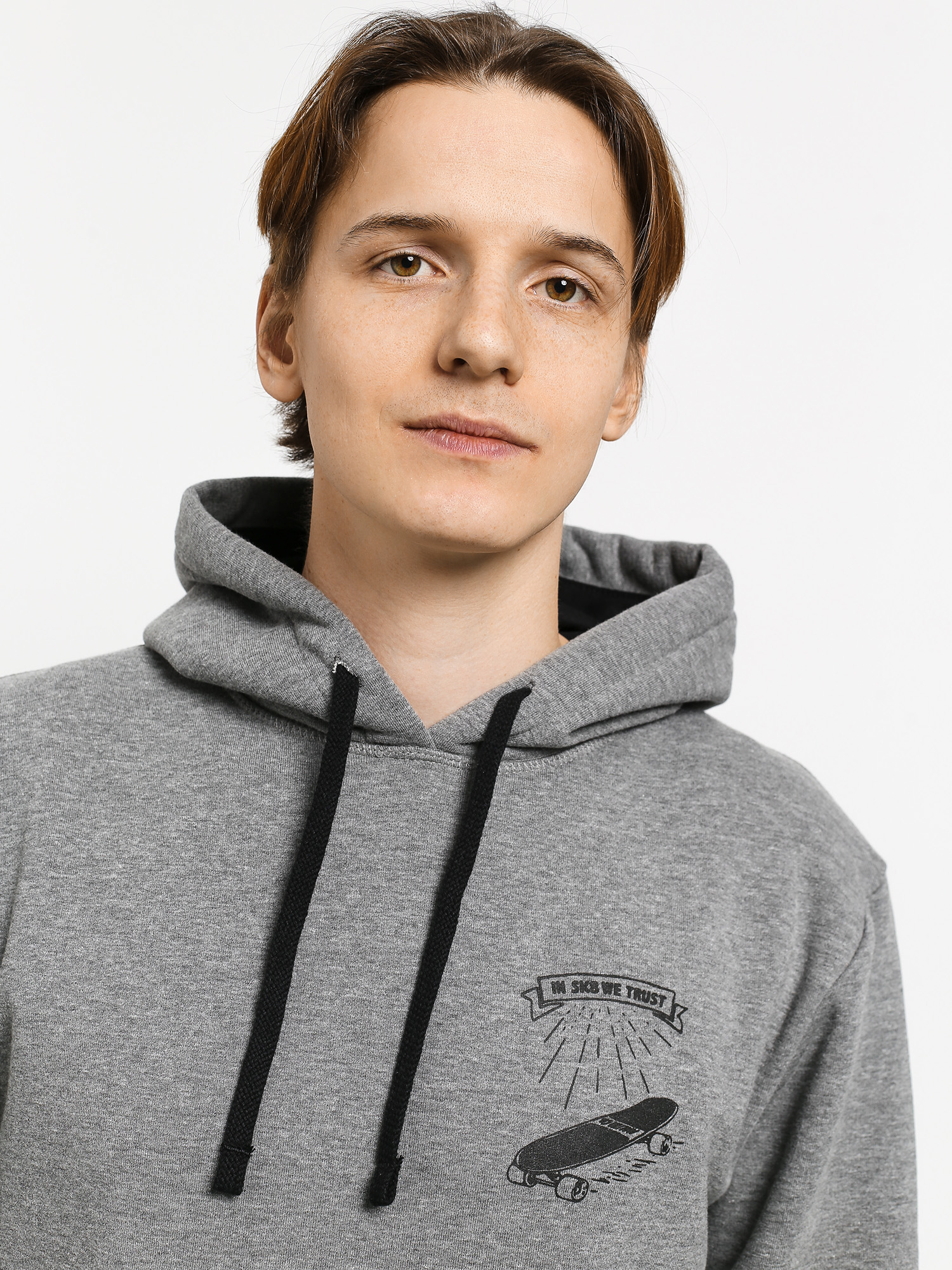 Mikina s kapucňou Malita In Skate We Trust (grey)