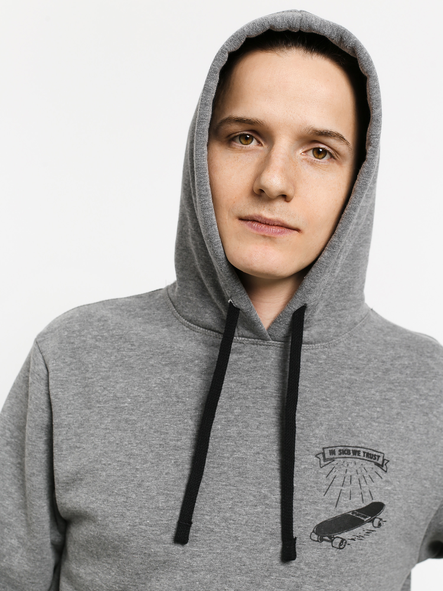 Mikina s kapucňou Malita In Skate We Trust (grey)