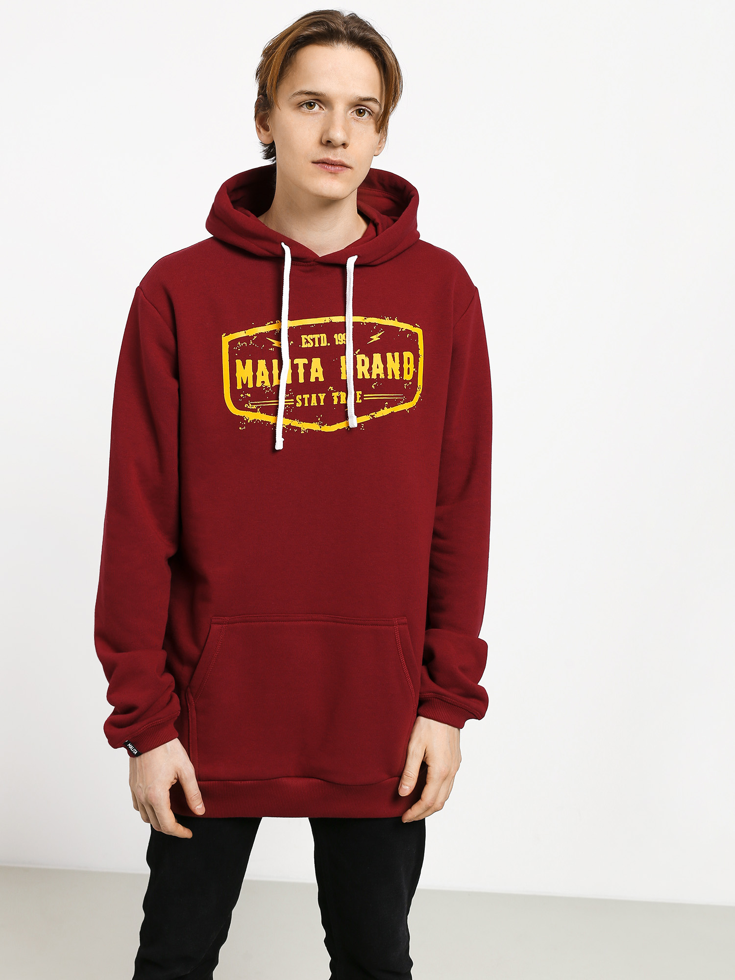 Mikina s kapucňou Malita Stay True HD (burgundy)