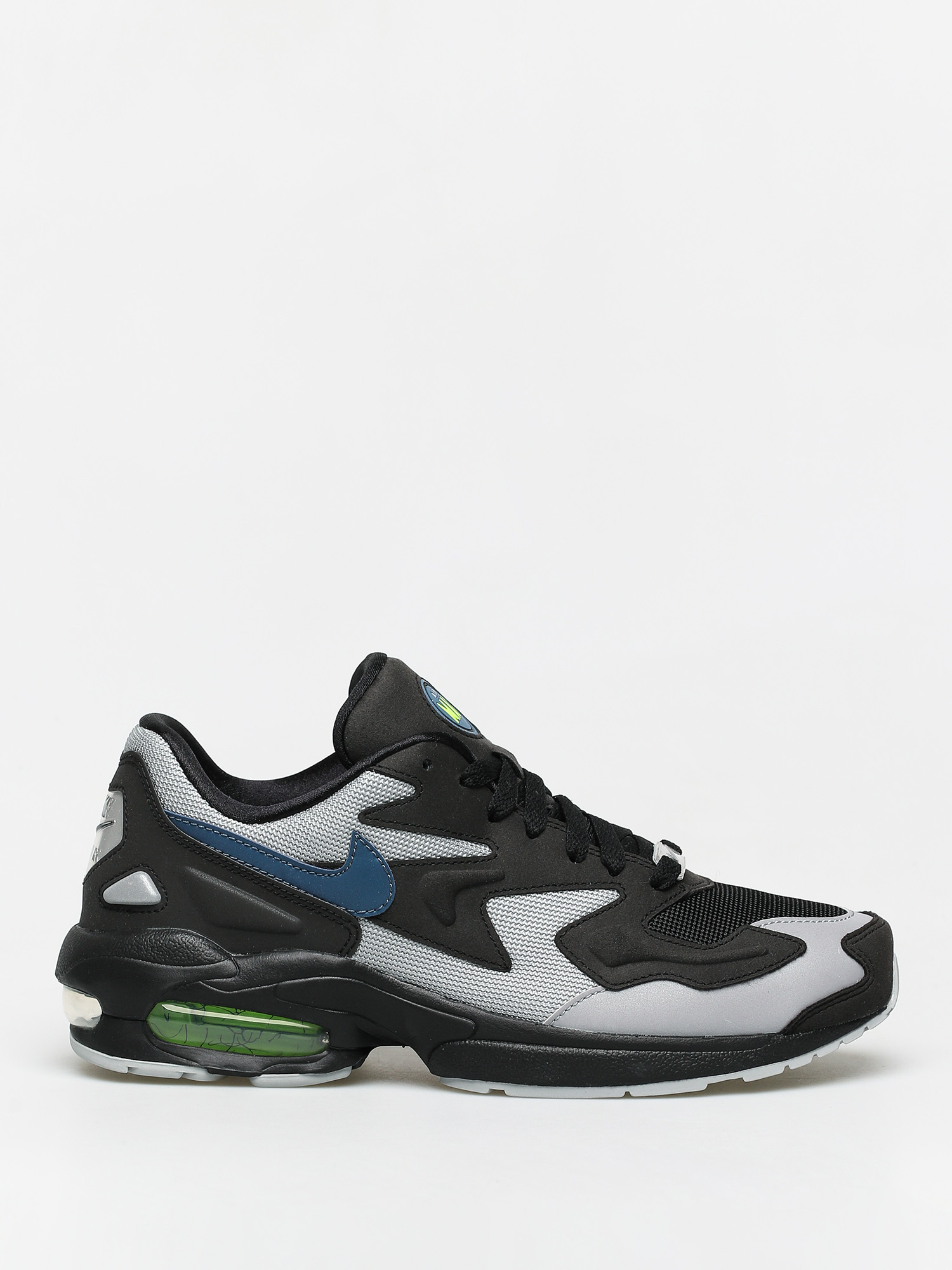 nike air max2 light black thunderstorm & volt