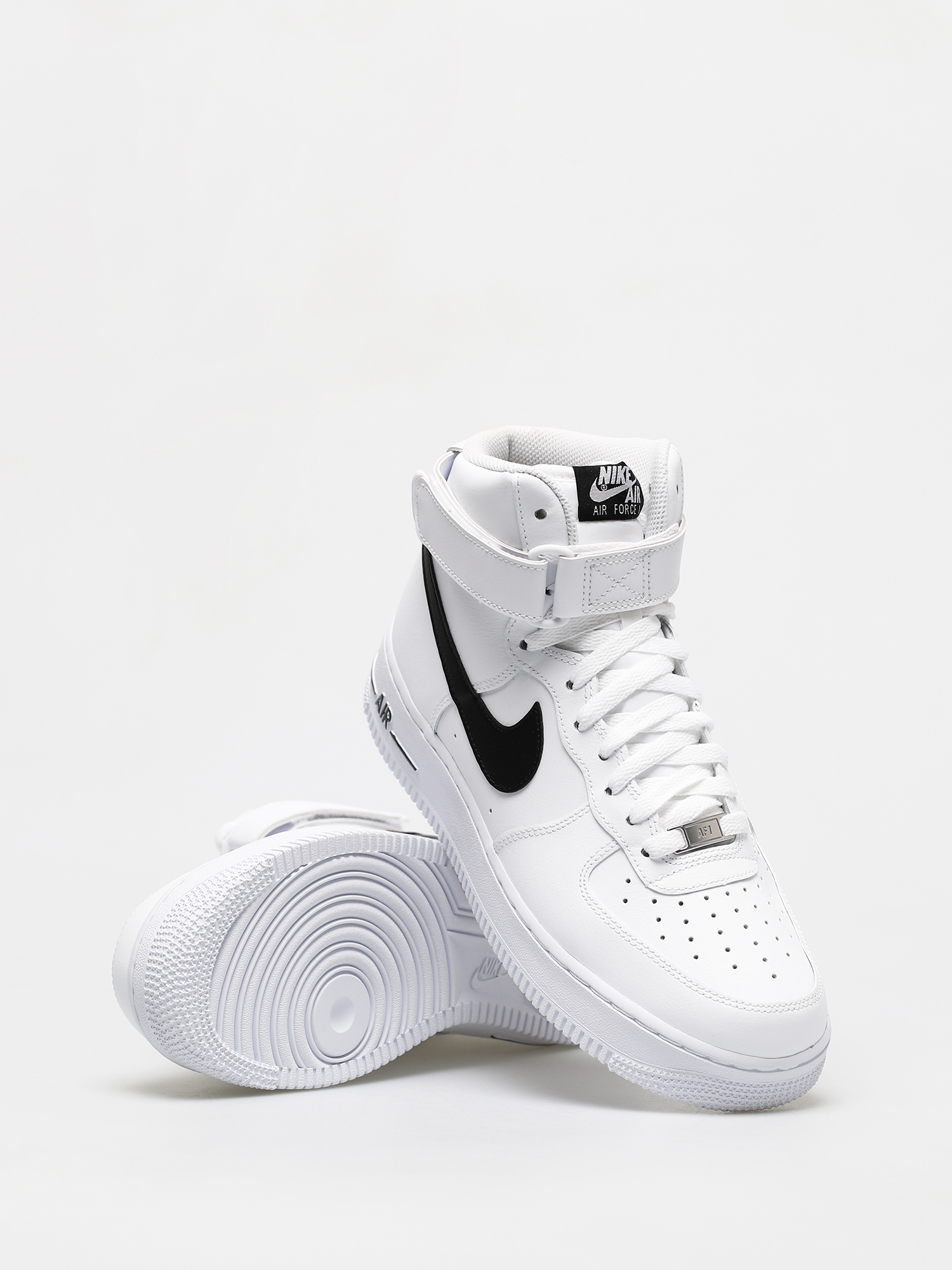 nike air force 1 black with white line