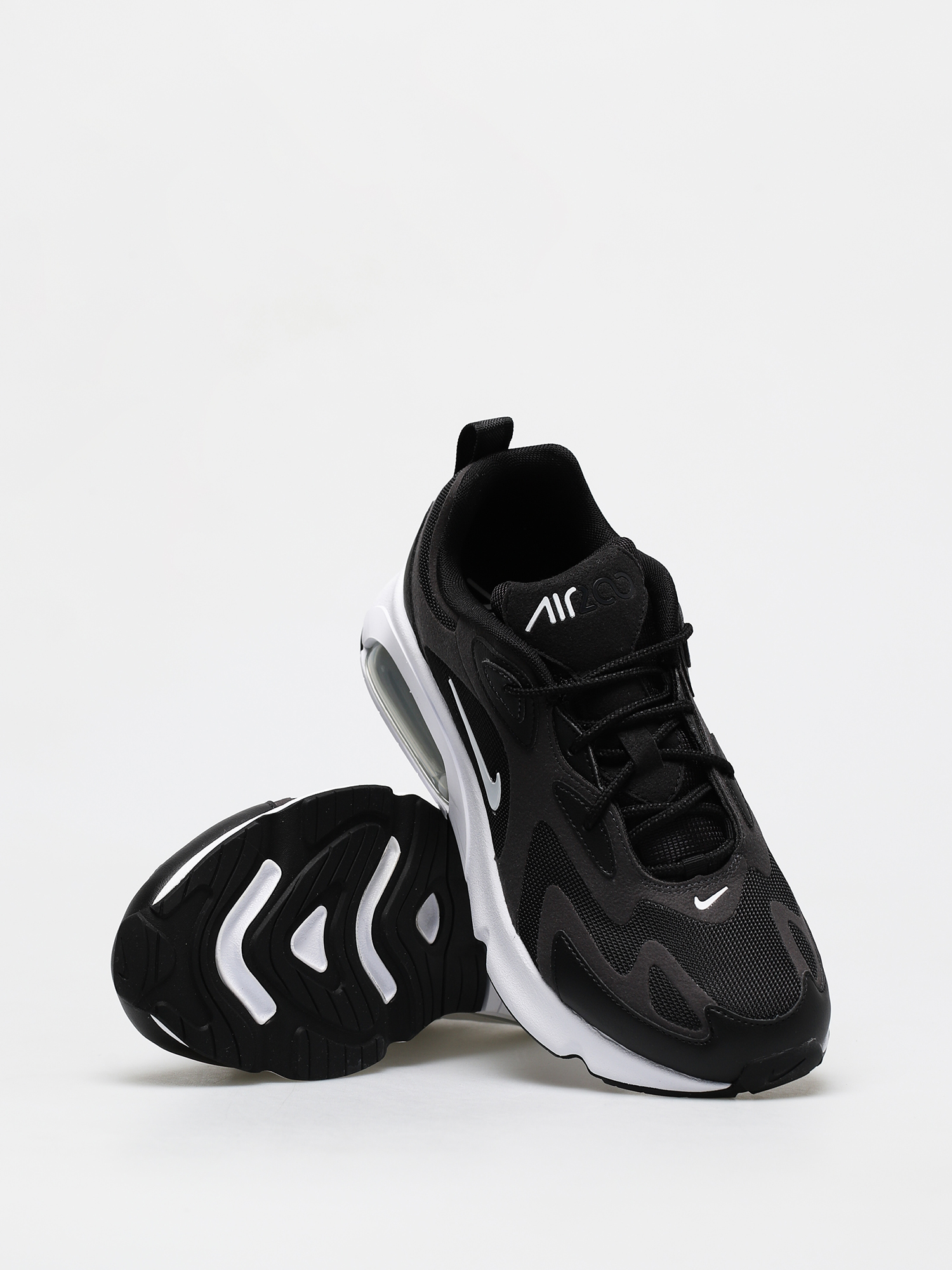 air max 200 black white silver