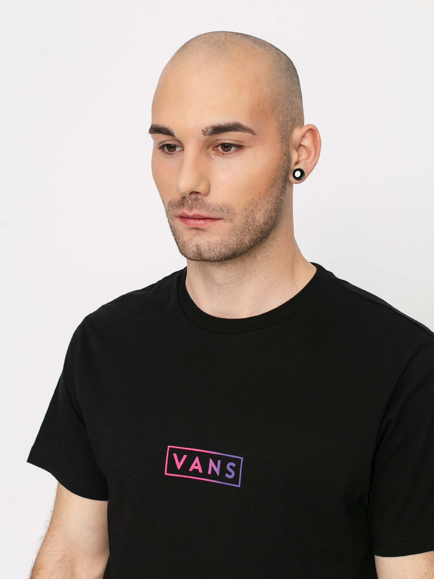 Tričko Vans Easy Box (black/fuchsia purple)