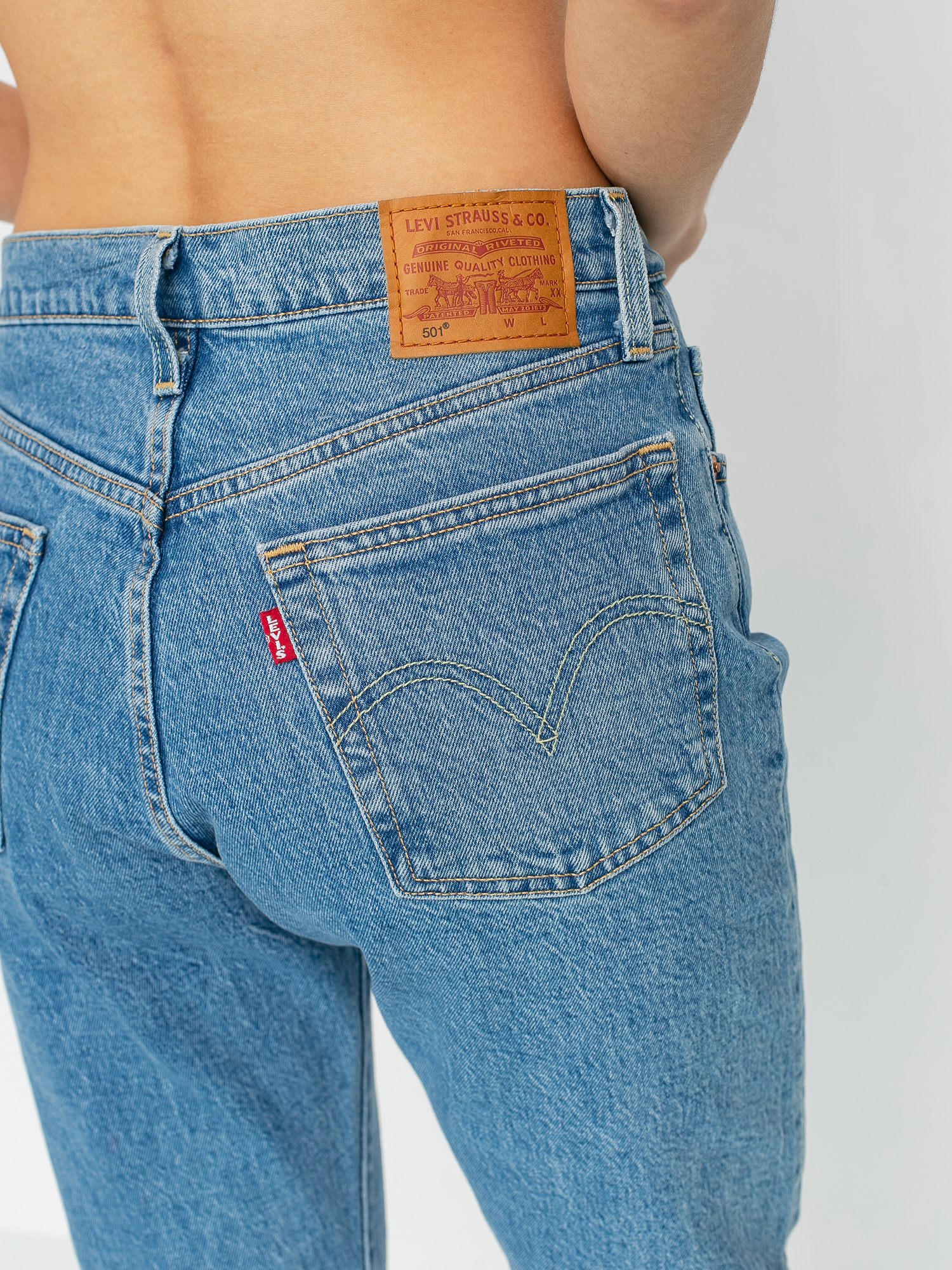Nohavice Levi's® 501 Crop Tango Beats Wmn (denim light blue)