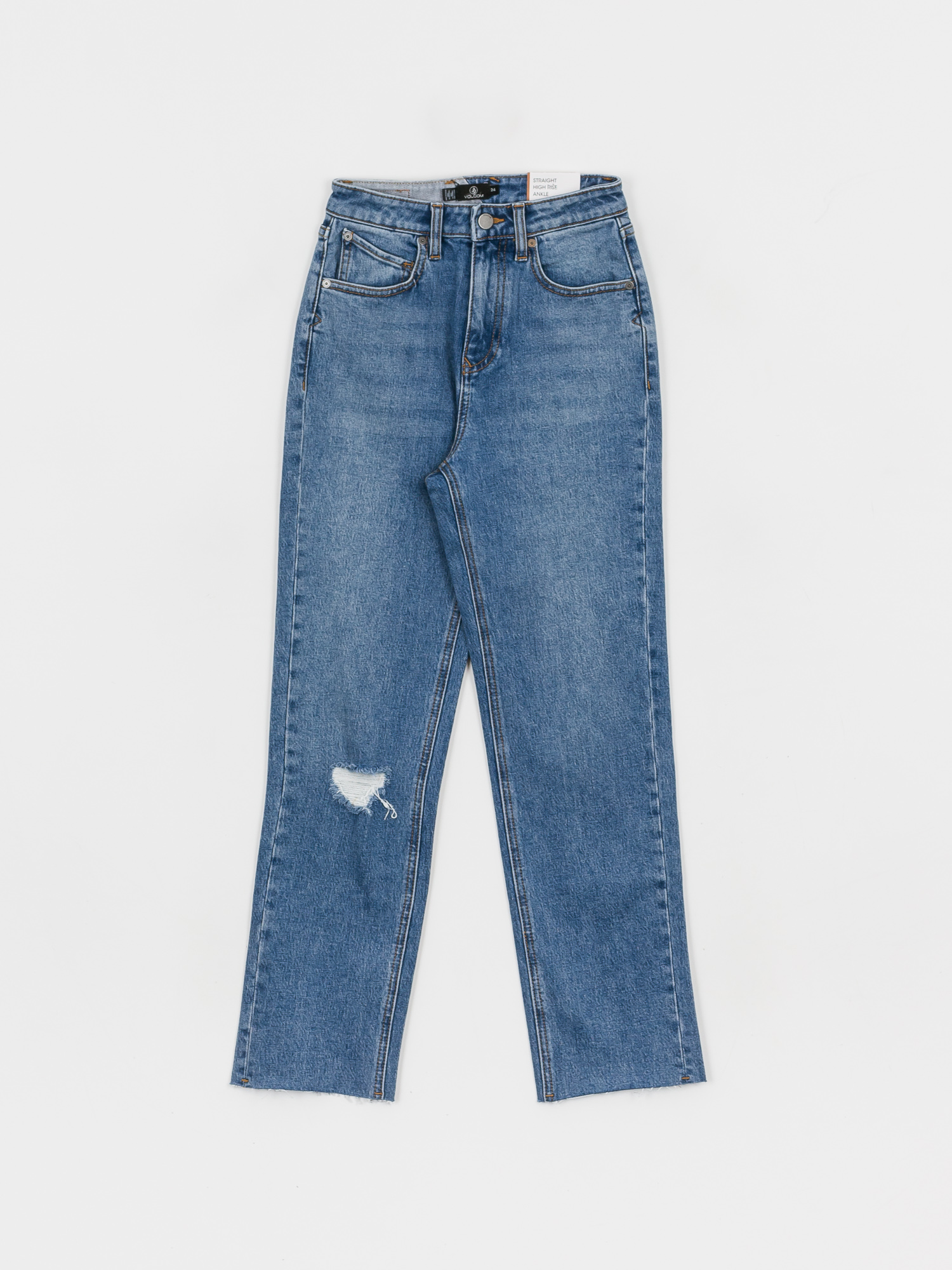 Nohavice Volcom Stoned Straight Wmn (standard issue blue)