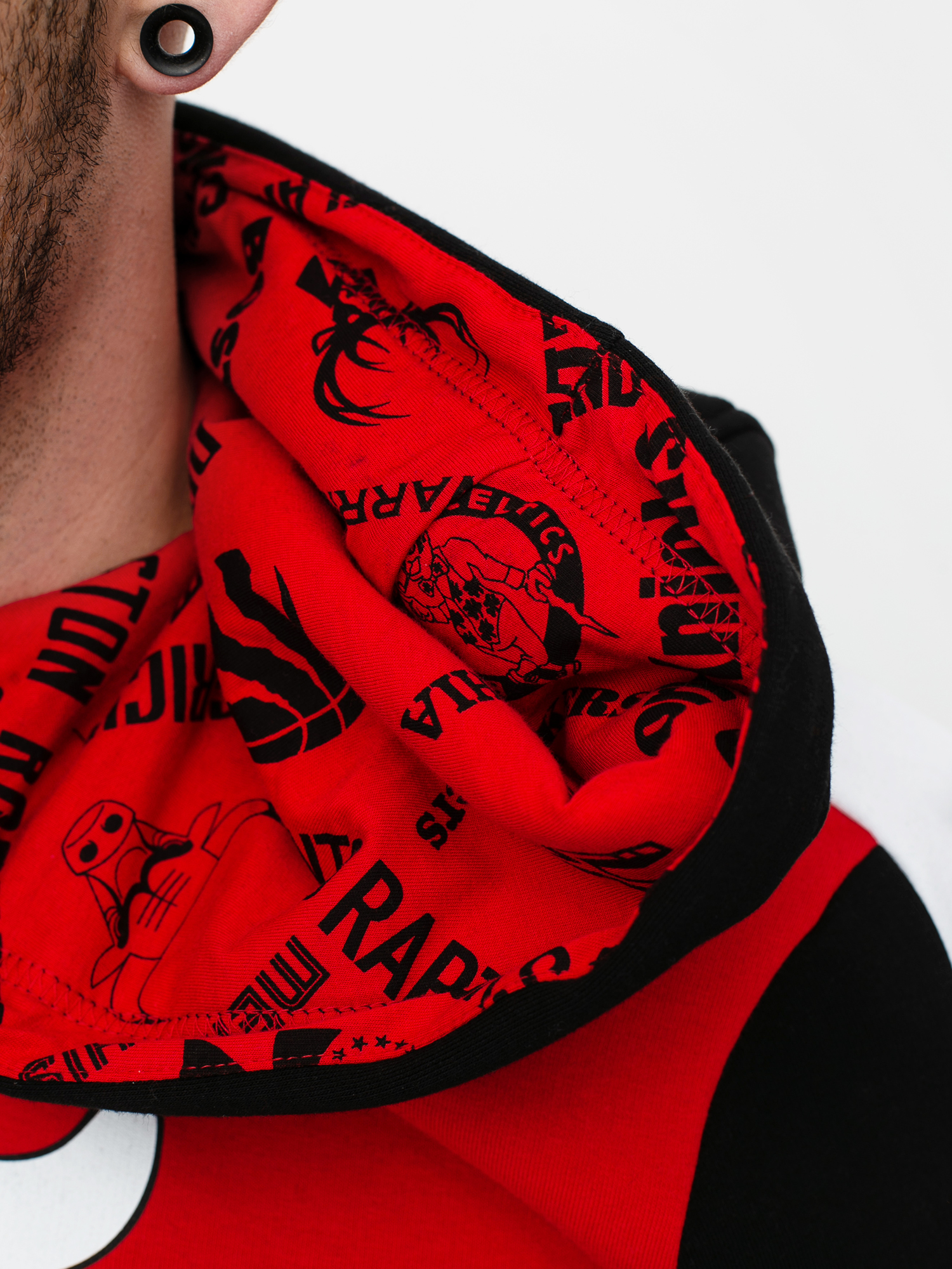 Mikina s kapucňou New Era Nba Colour Block Chicago Bulls HD (blkfdr)