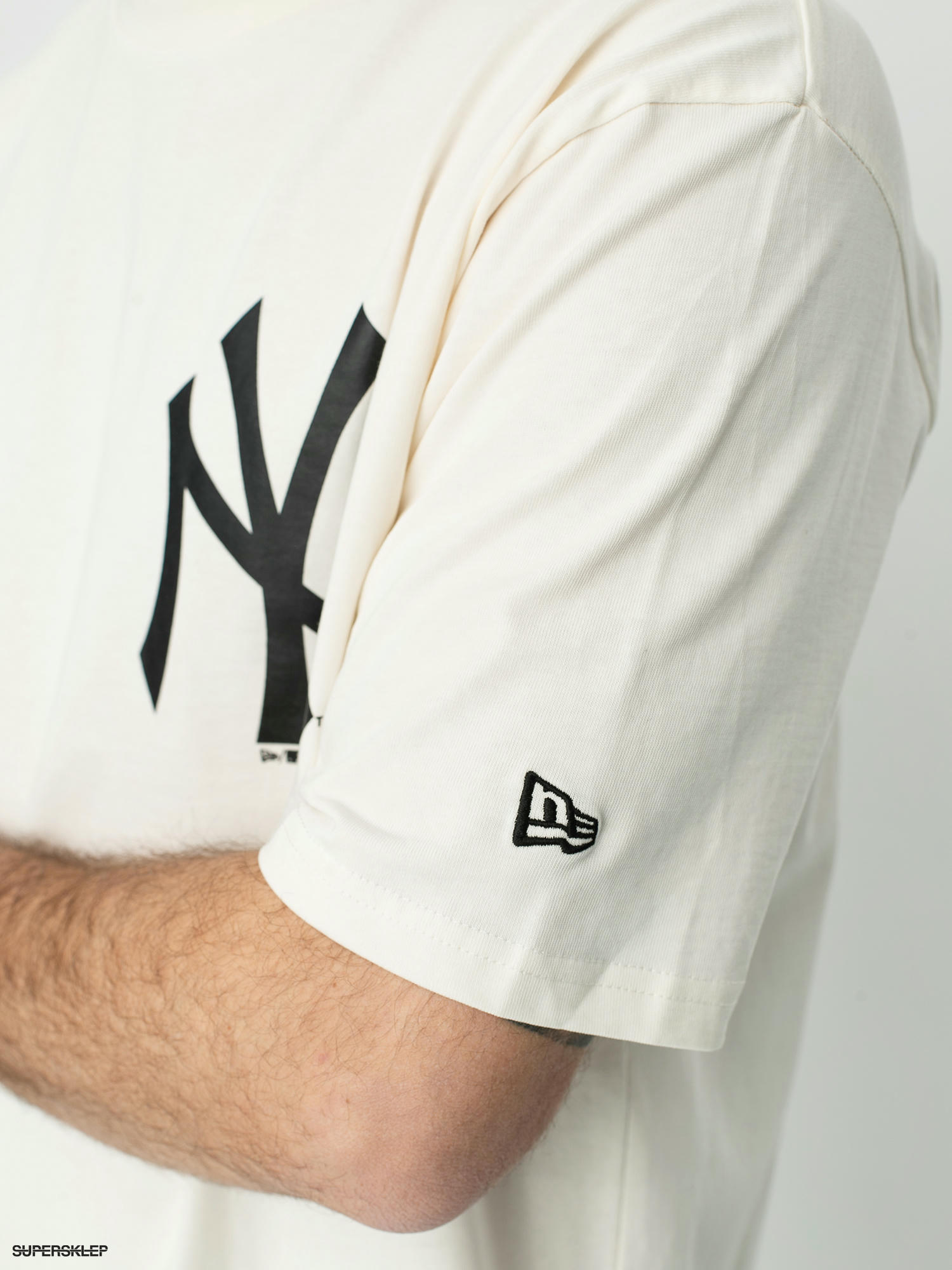 New Era NY Yankees Oversized Big Logo T-Shirt FSFP - Black
