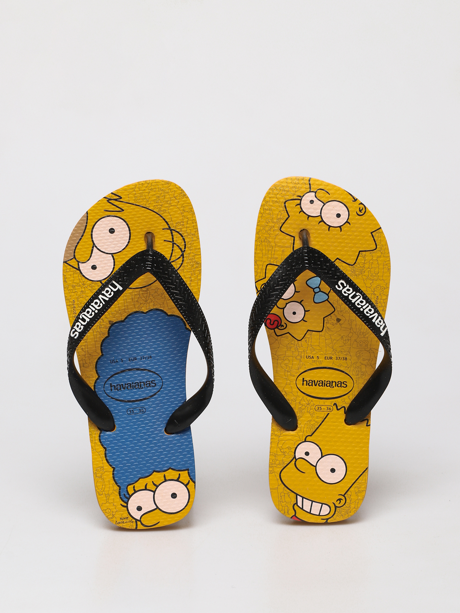 Banana Havaianas Simpson Plážovky Havaianas Hav Simpsons