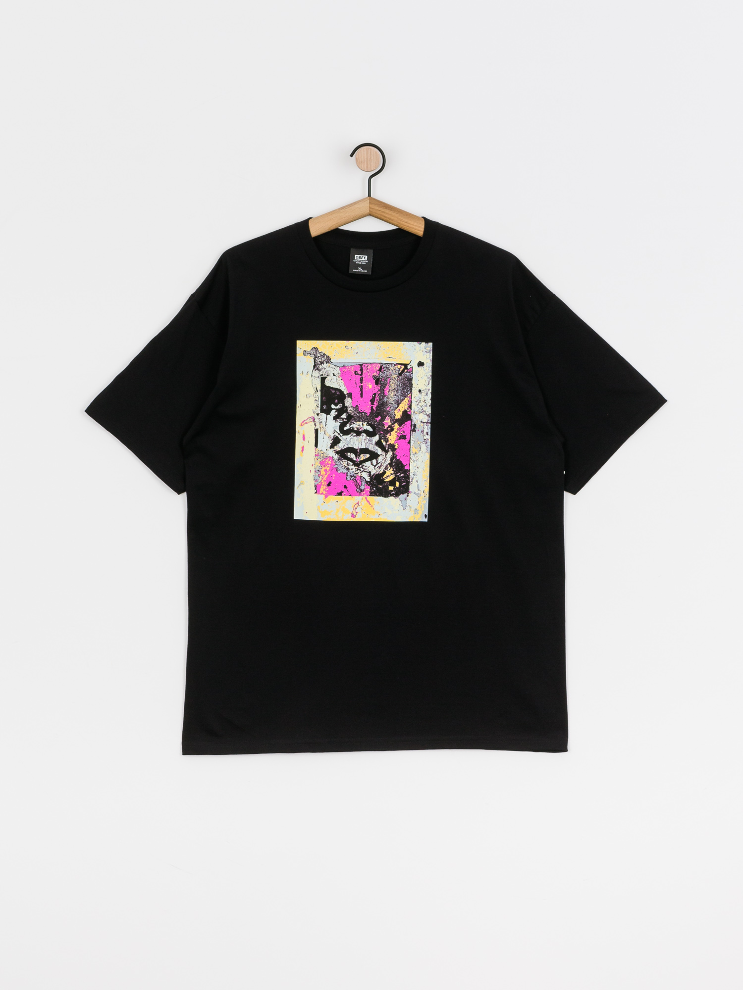 Tričko OBEY Obey Enhanced Disintegration (black)